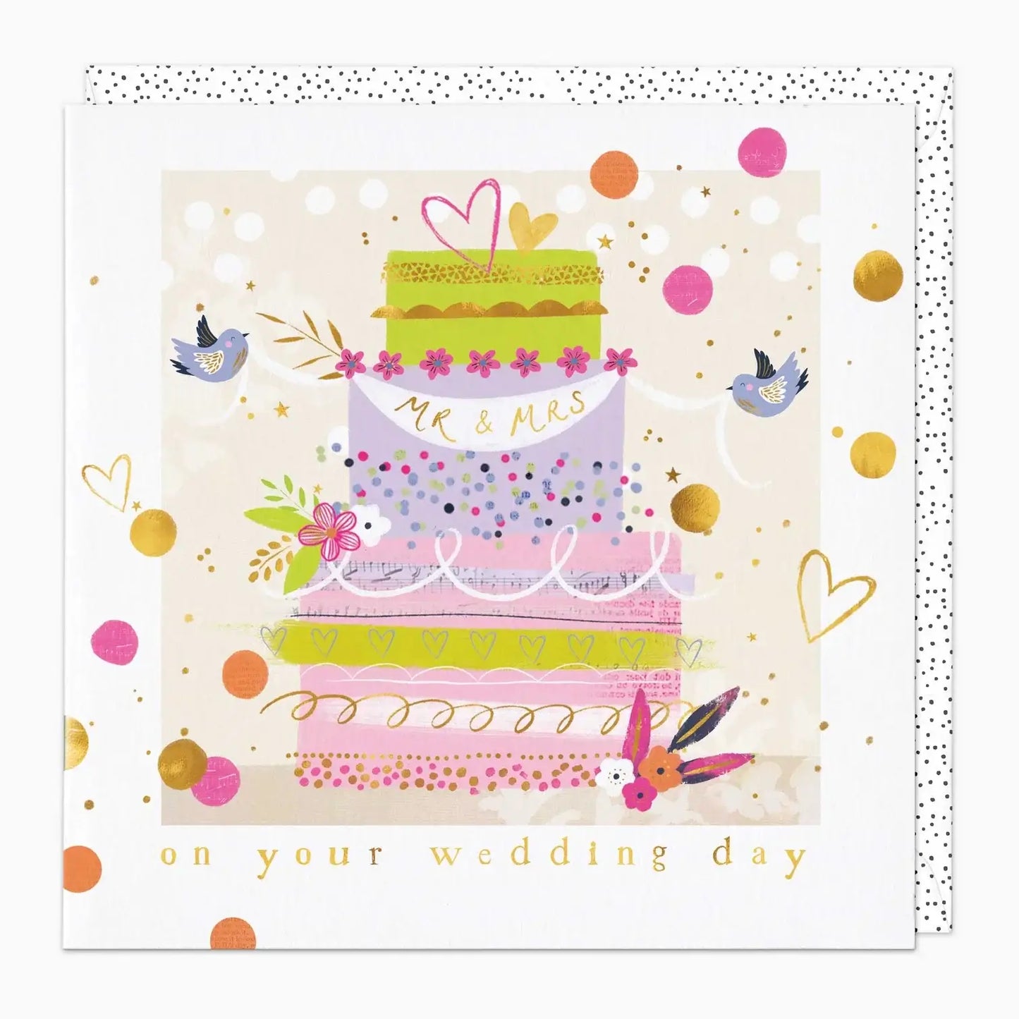 On Your Wedding Day Cake Card