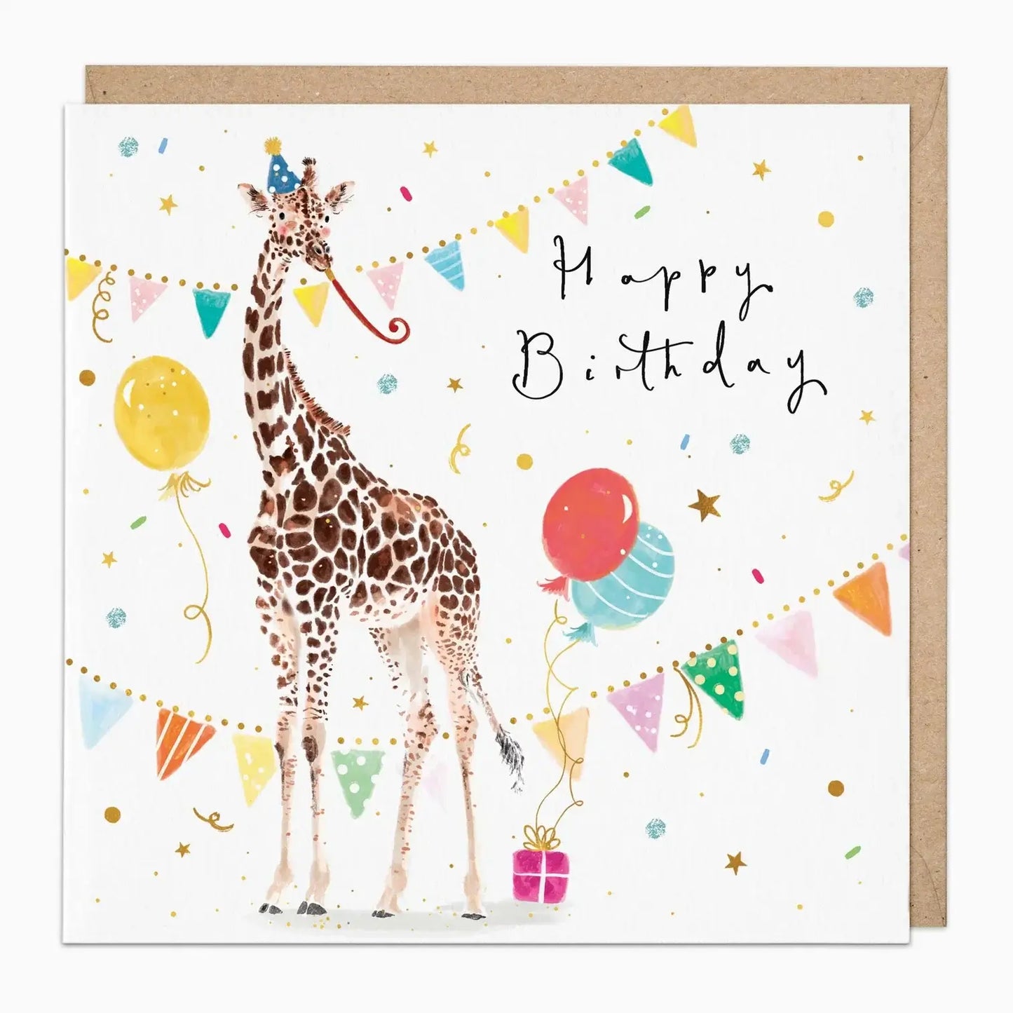 Giraffe Birthday Card