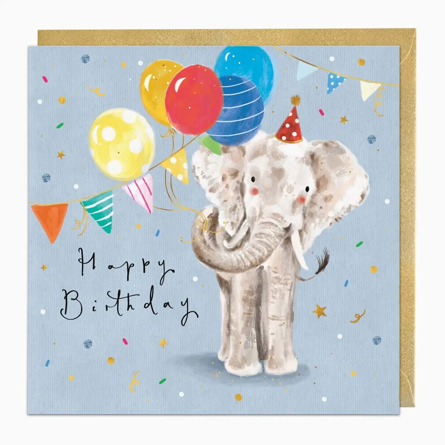 Party Elephant Birthday Card