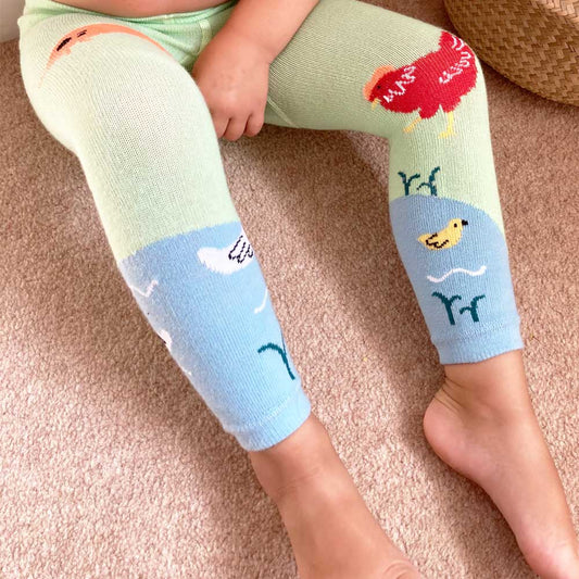 Childrens Farmyard Knitted Leggings