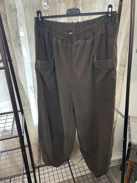 Ladies Needlecord Tulip Trousers