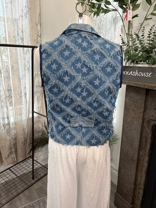 Lornashouse Exclusive by Annabelle - Star Denim Waistcoat