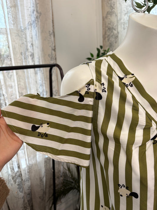 Lornashouse Exclusive by Annabelle - 'Dog' Stripe Blouse