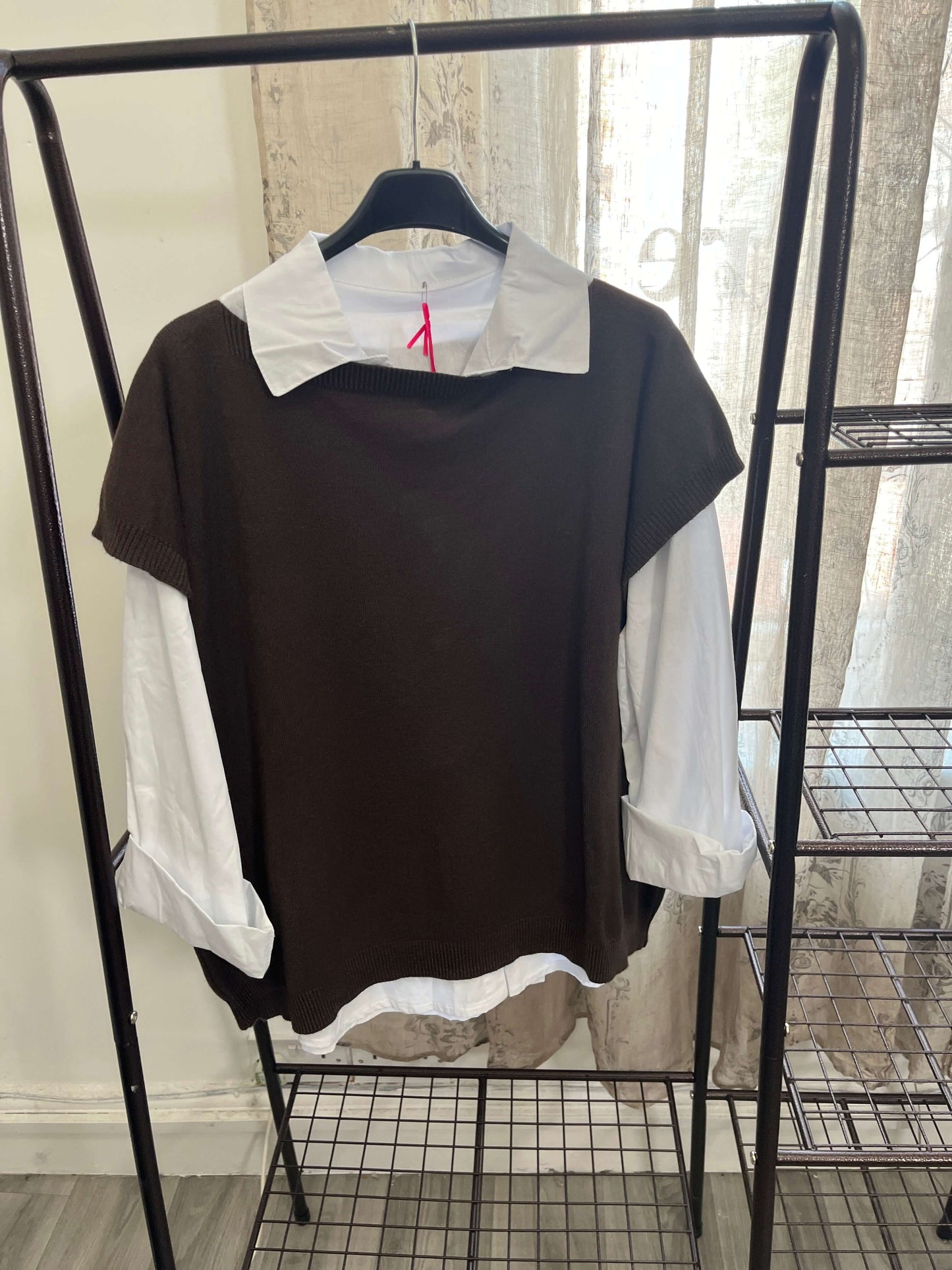 Button Back Tabard & Shirt Set