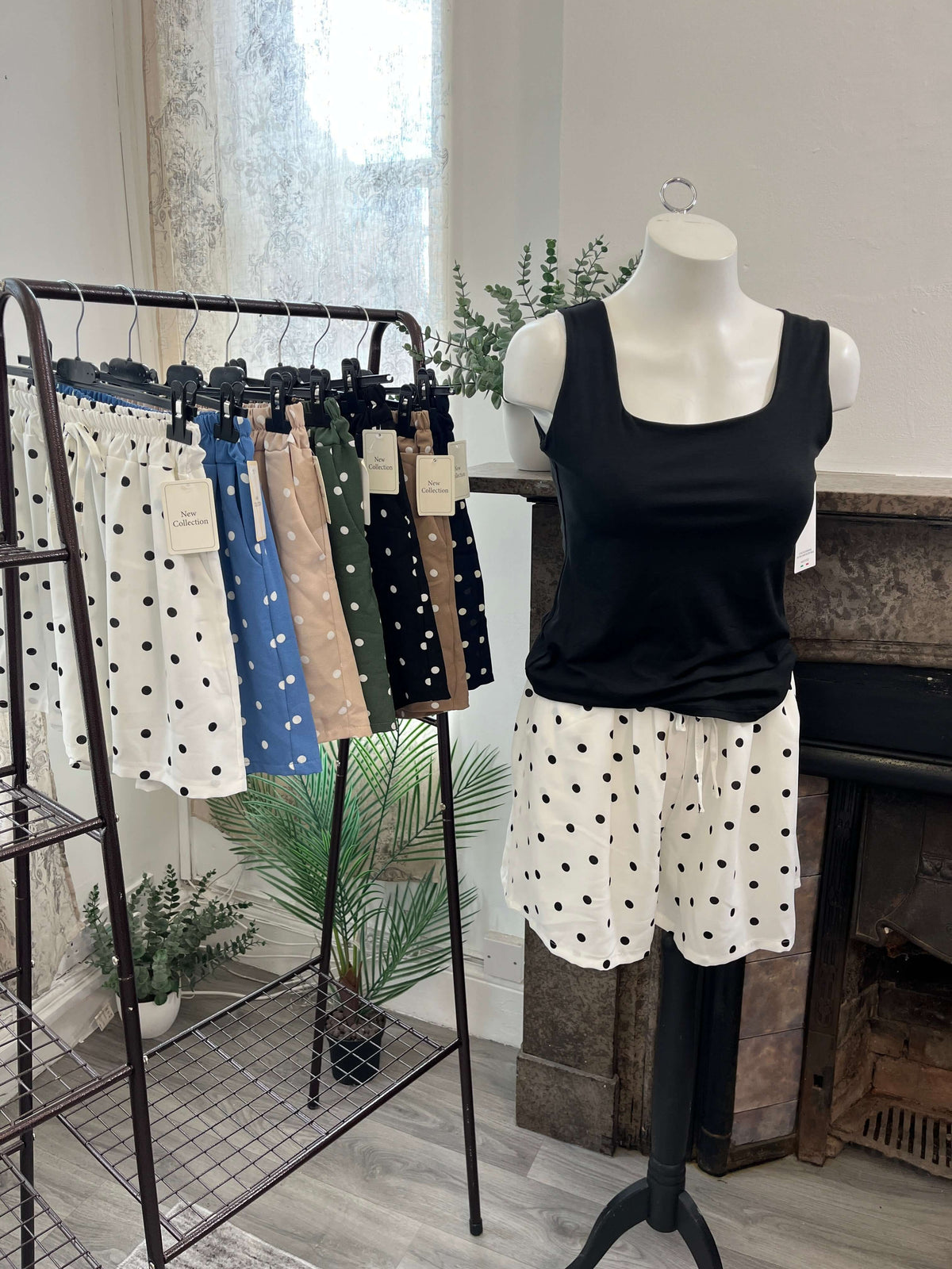Polka Dot Elegant Floaty Shorts