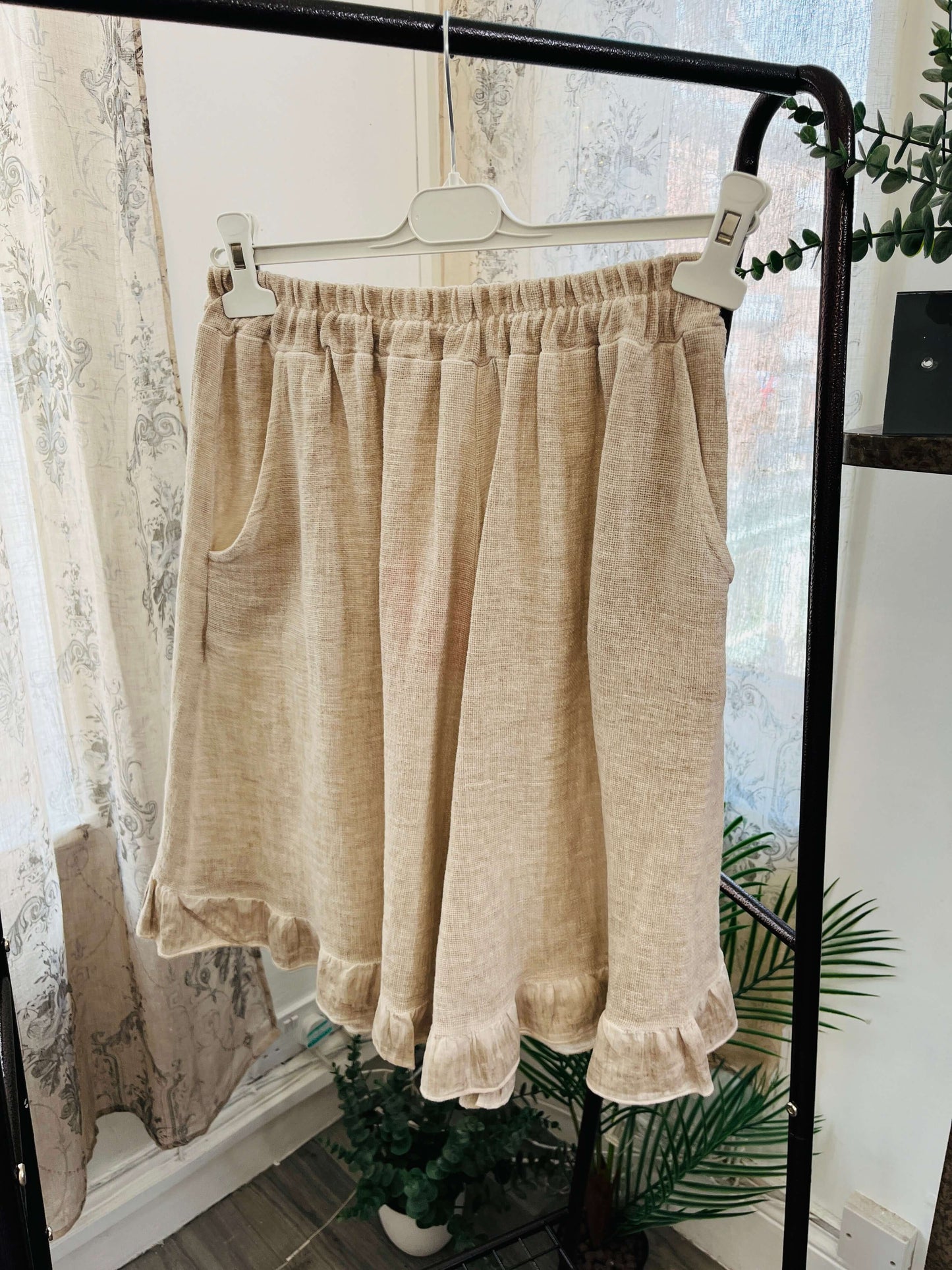 Frill Detail Top and Shorts Set