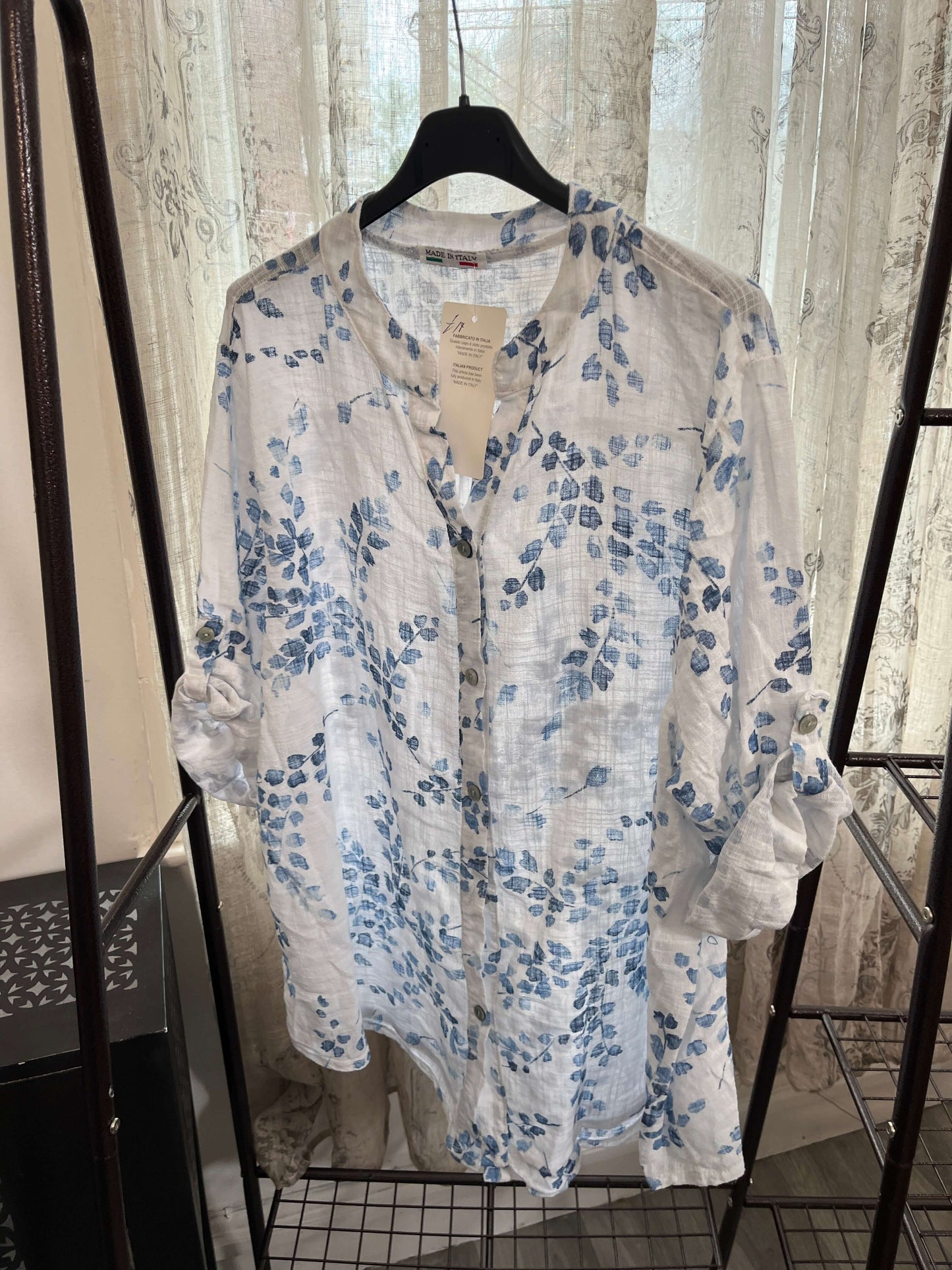 Casual 3 Button Blouse - Ivy