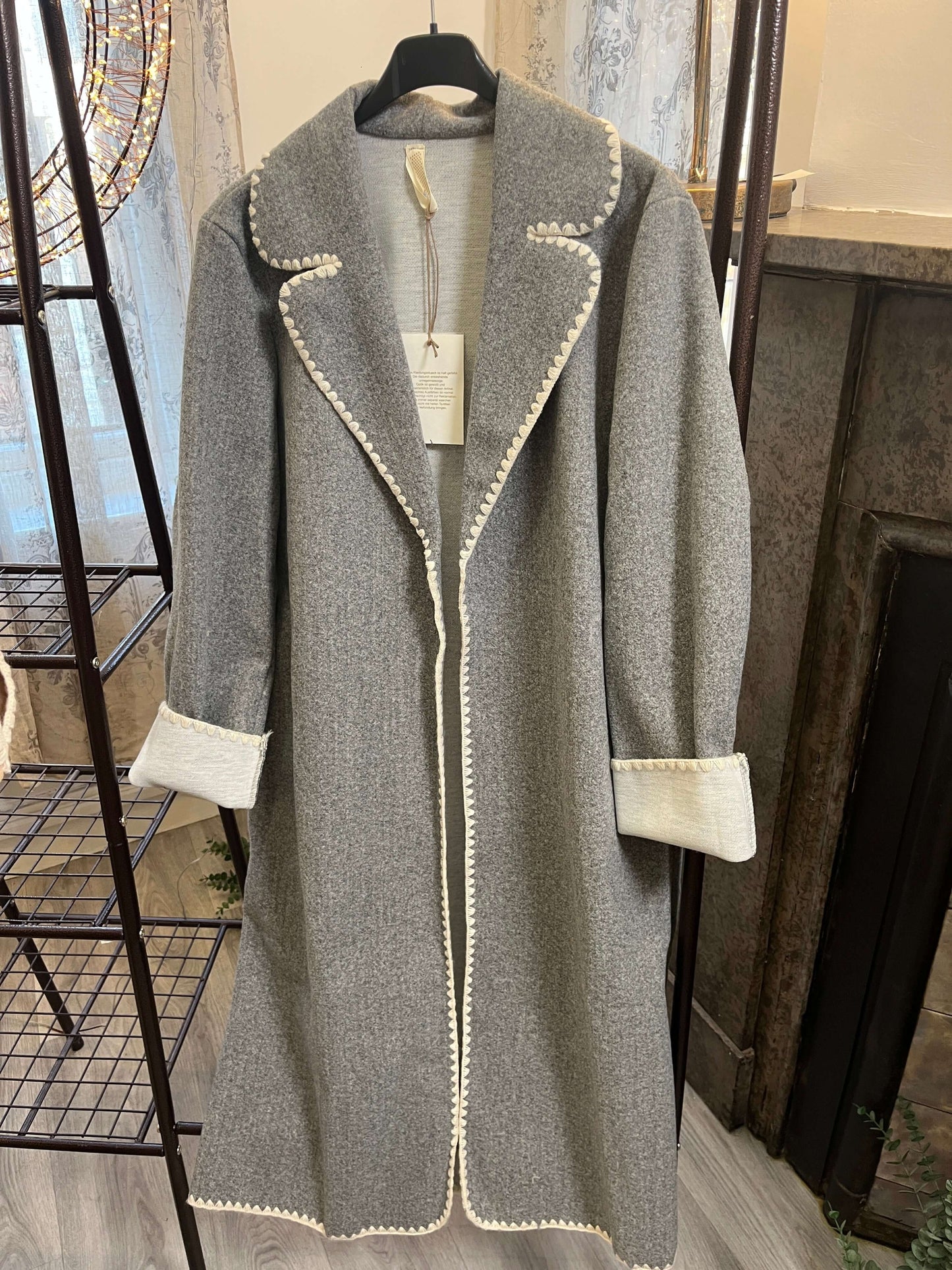 Celia Edge to Edge Contrast Stitch Jacket