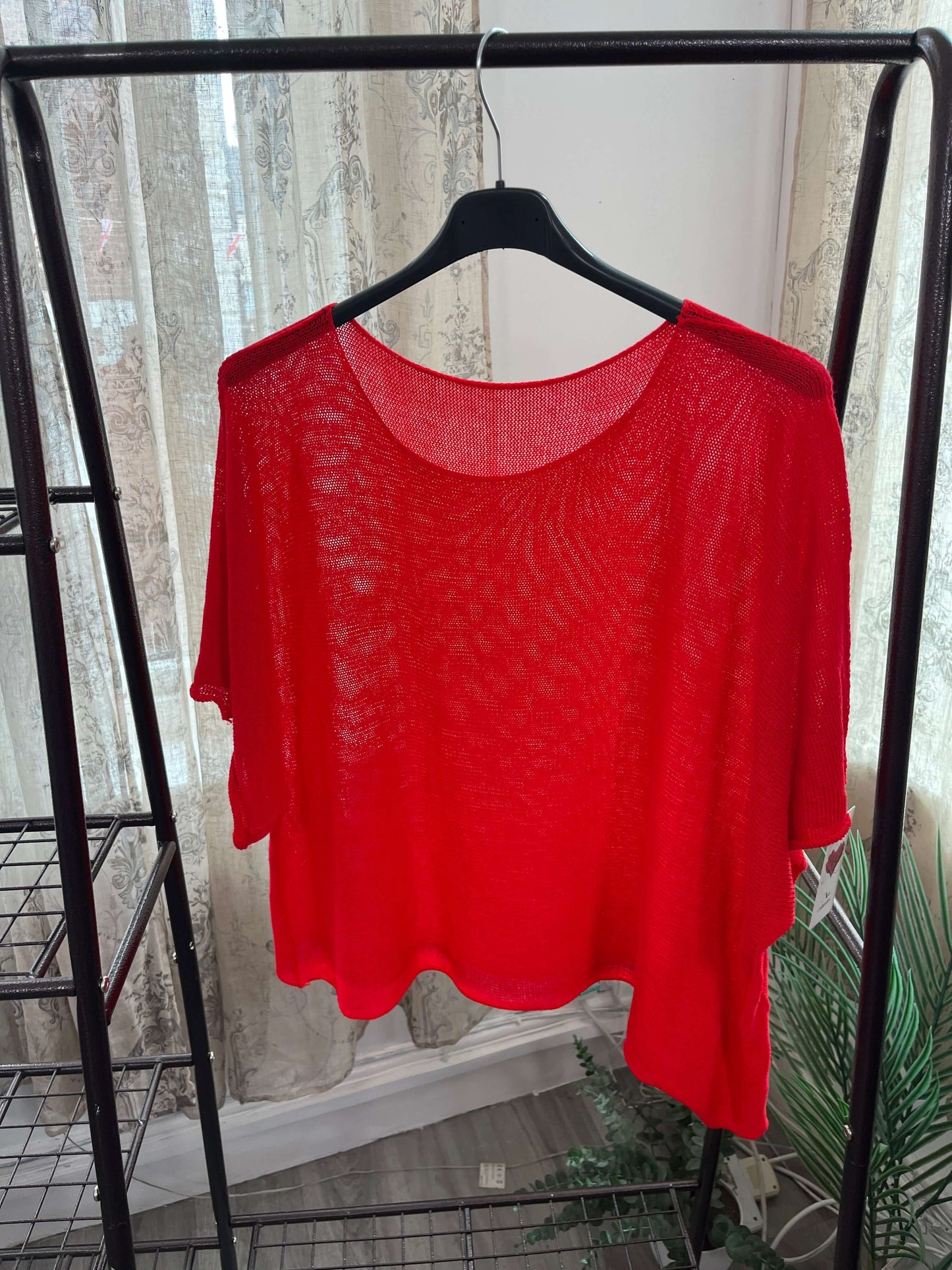 Torzi-Jane Boxy Swing Woven Knit Jumper