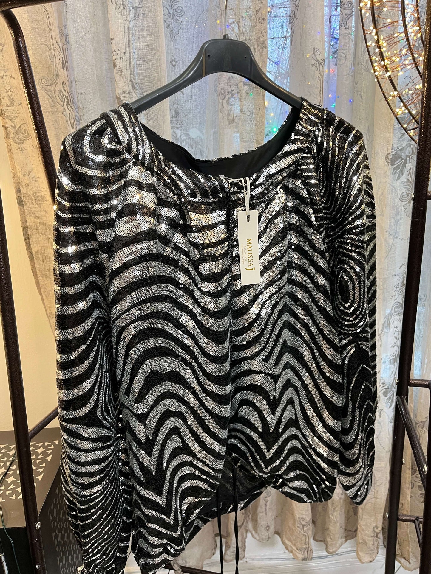 MalissaJ Sequin Bomber Jacket