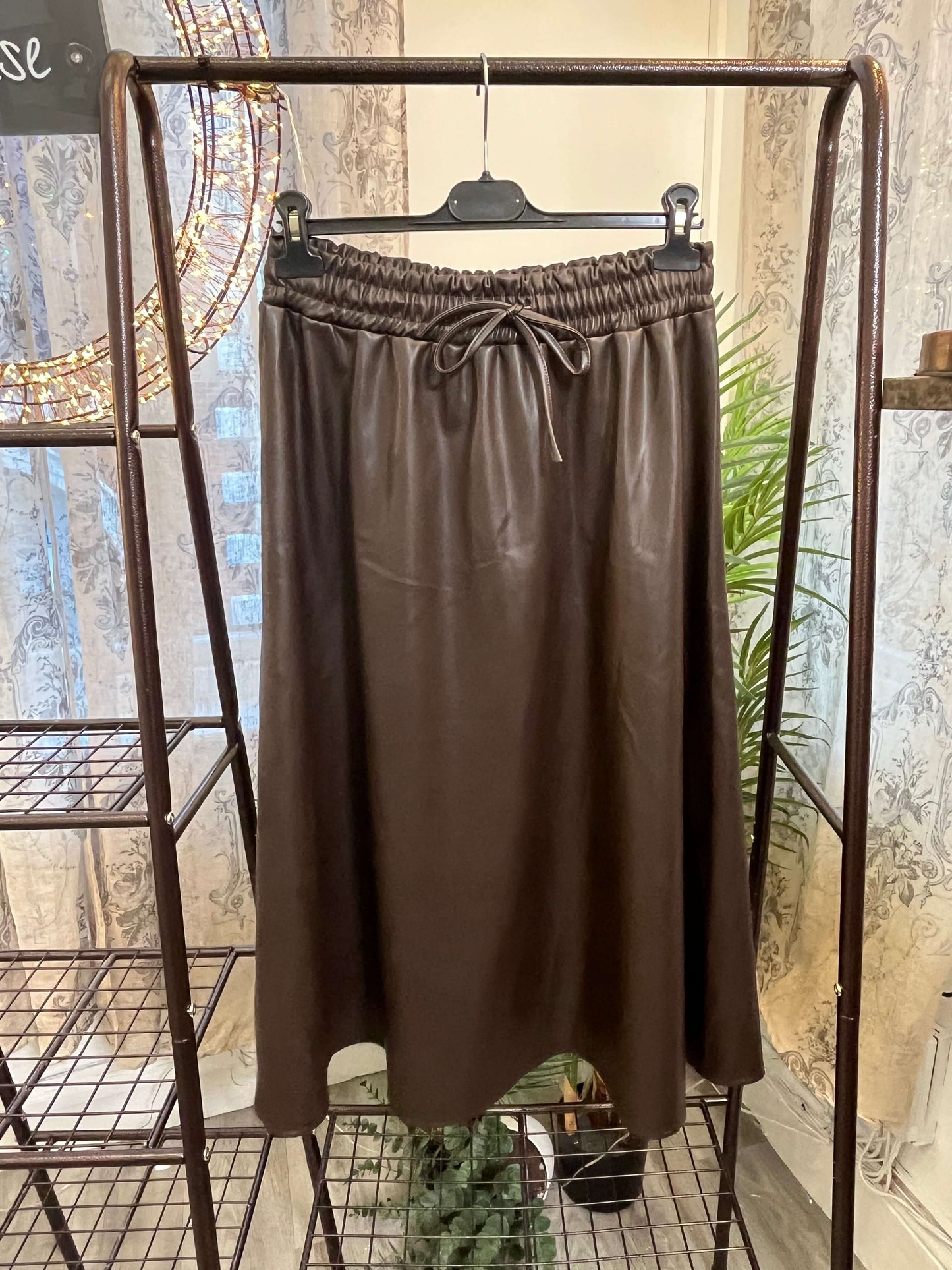 Keana Leather Look Skirt