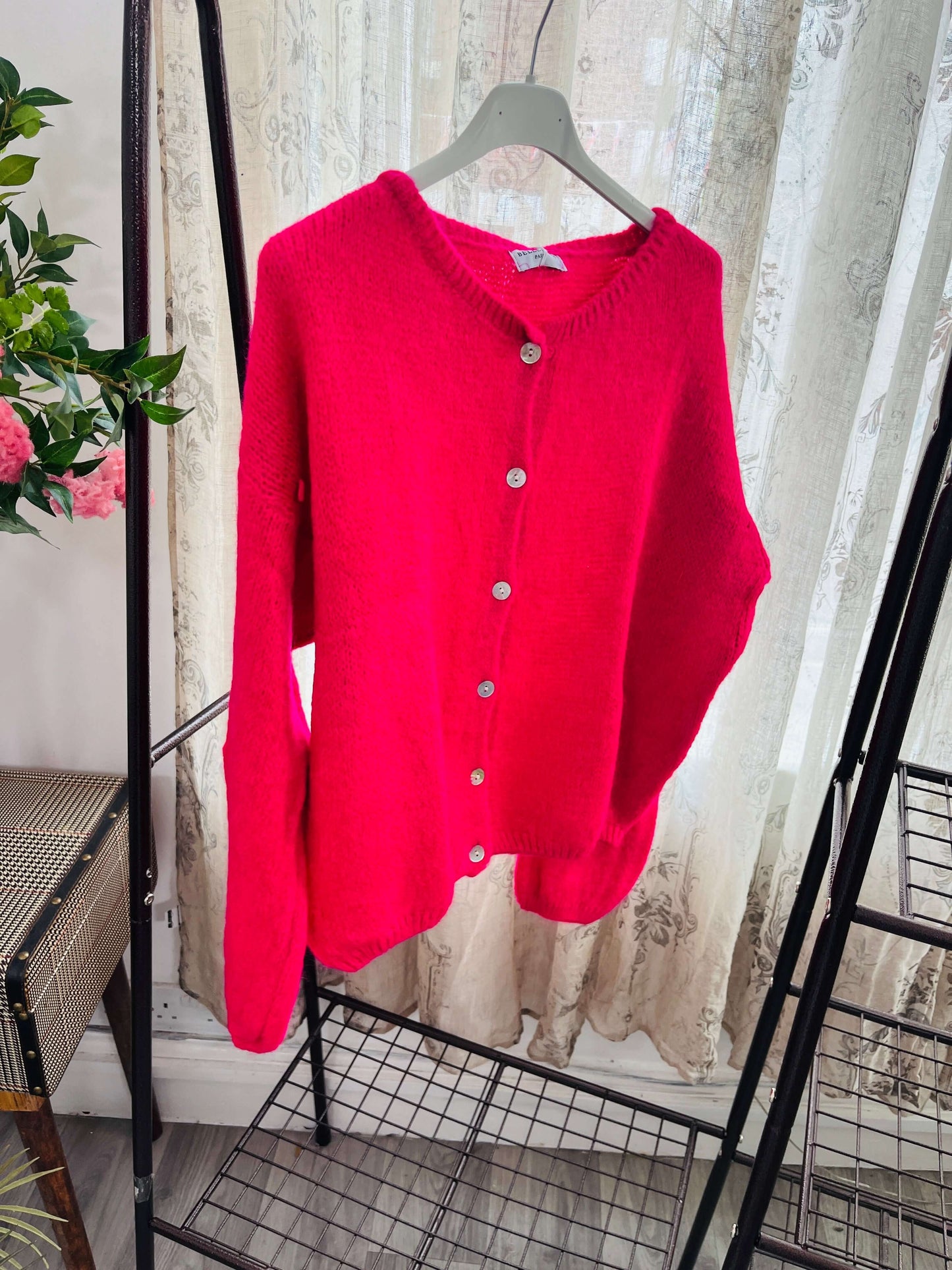 Trudi Long Sleeve Mohair Cardigan