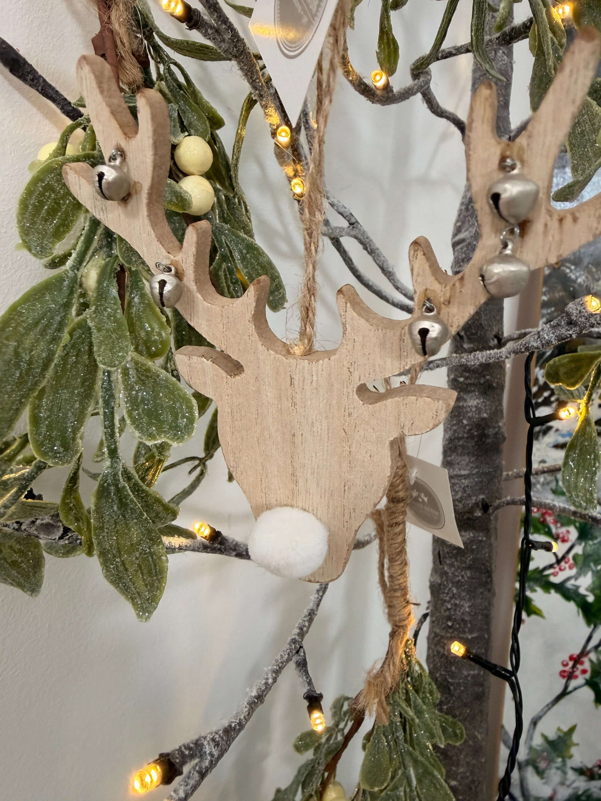 Wooden Hanging Small Reindeer Head