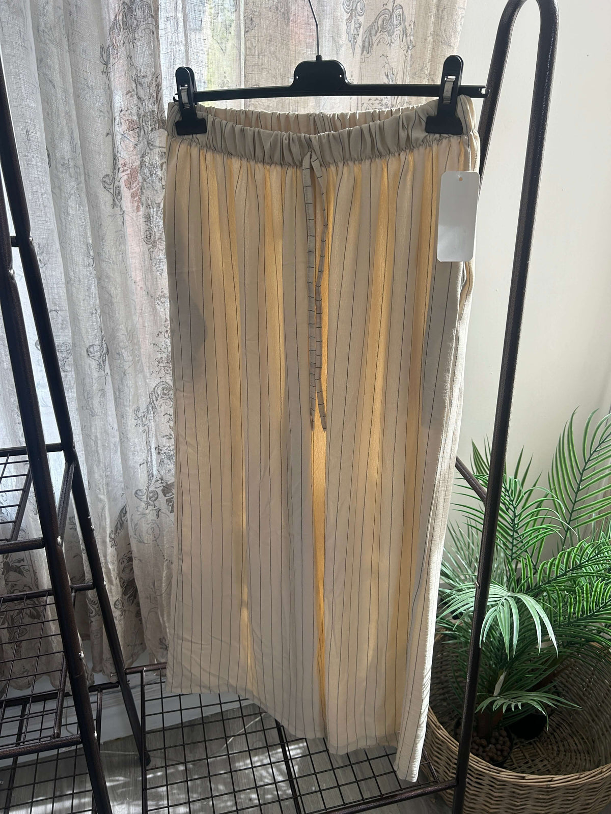 Striped Elegant Wide Leg Trouser