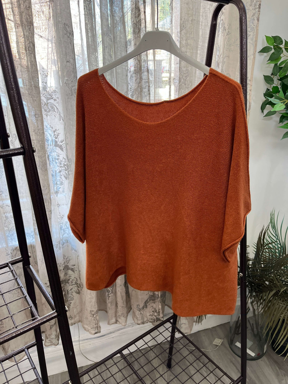 Torzi Boxy Swing Fine Knit Jumper