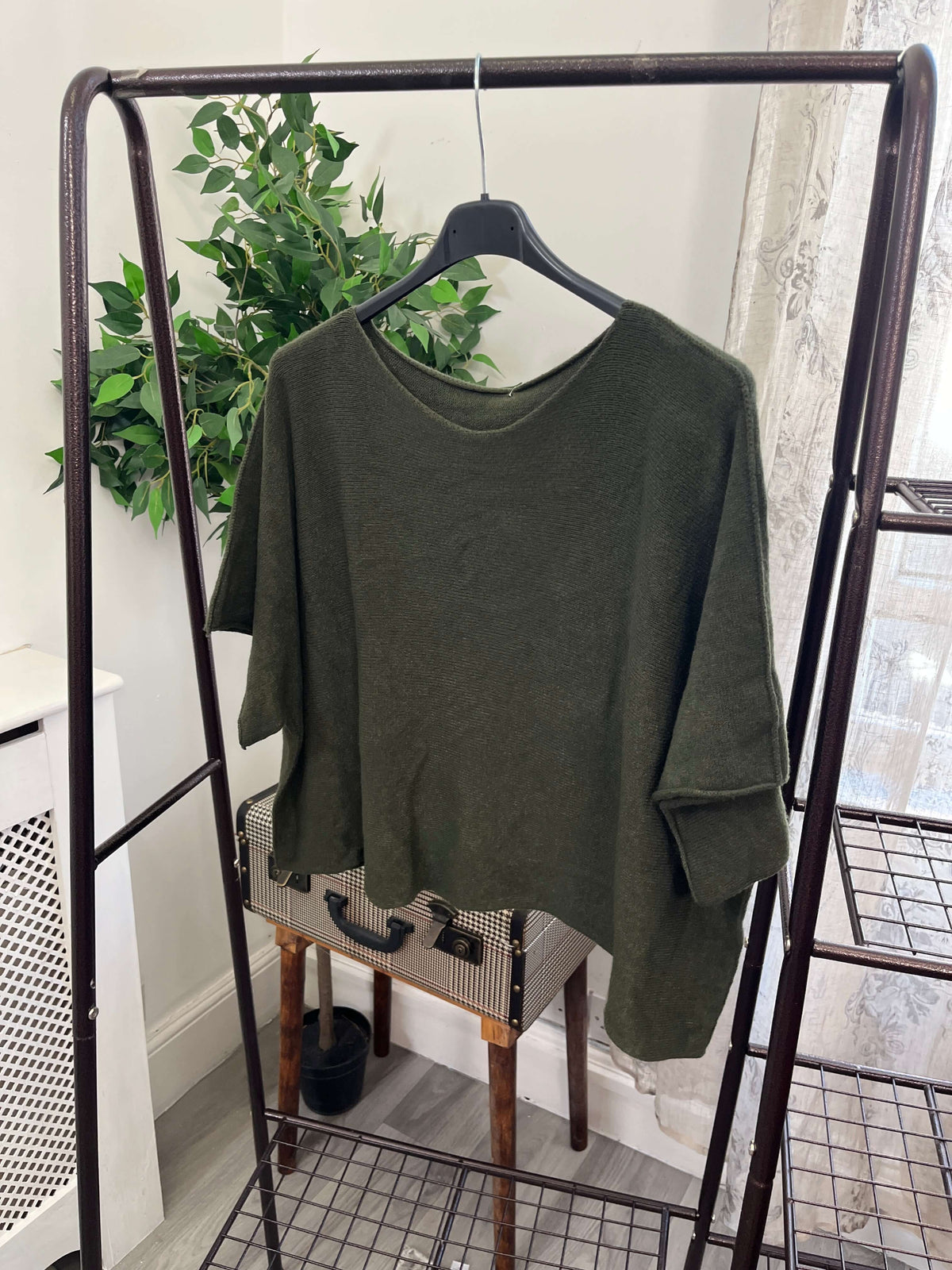 Torzi Boxy Swing Fine Knit Jumper
