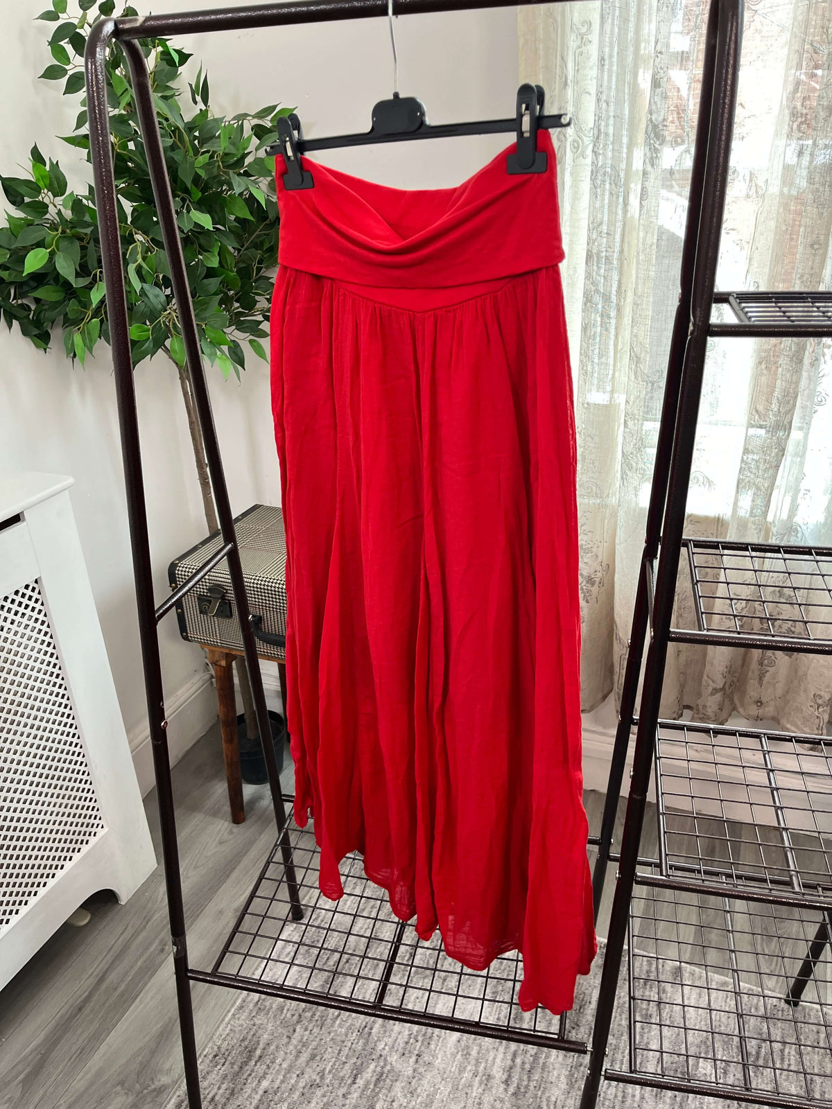 Lizzie Cotton Maxi Length Skirt - Bandeau Dress