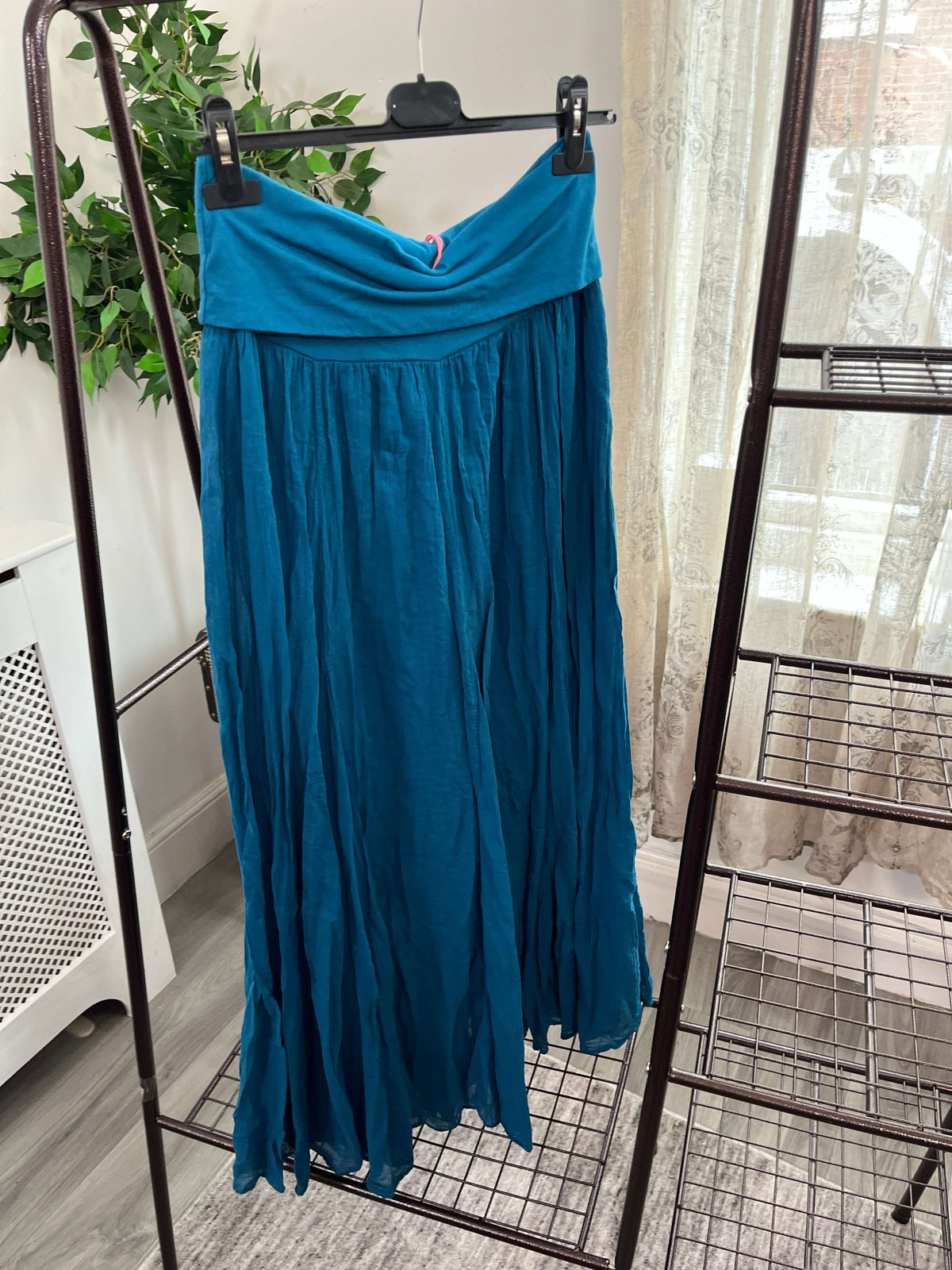 Lizzie Cotton Maxi Length Skirt - Bandeau Dress