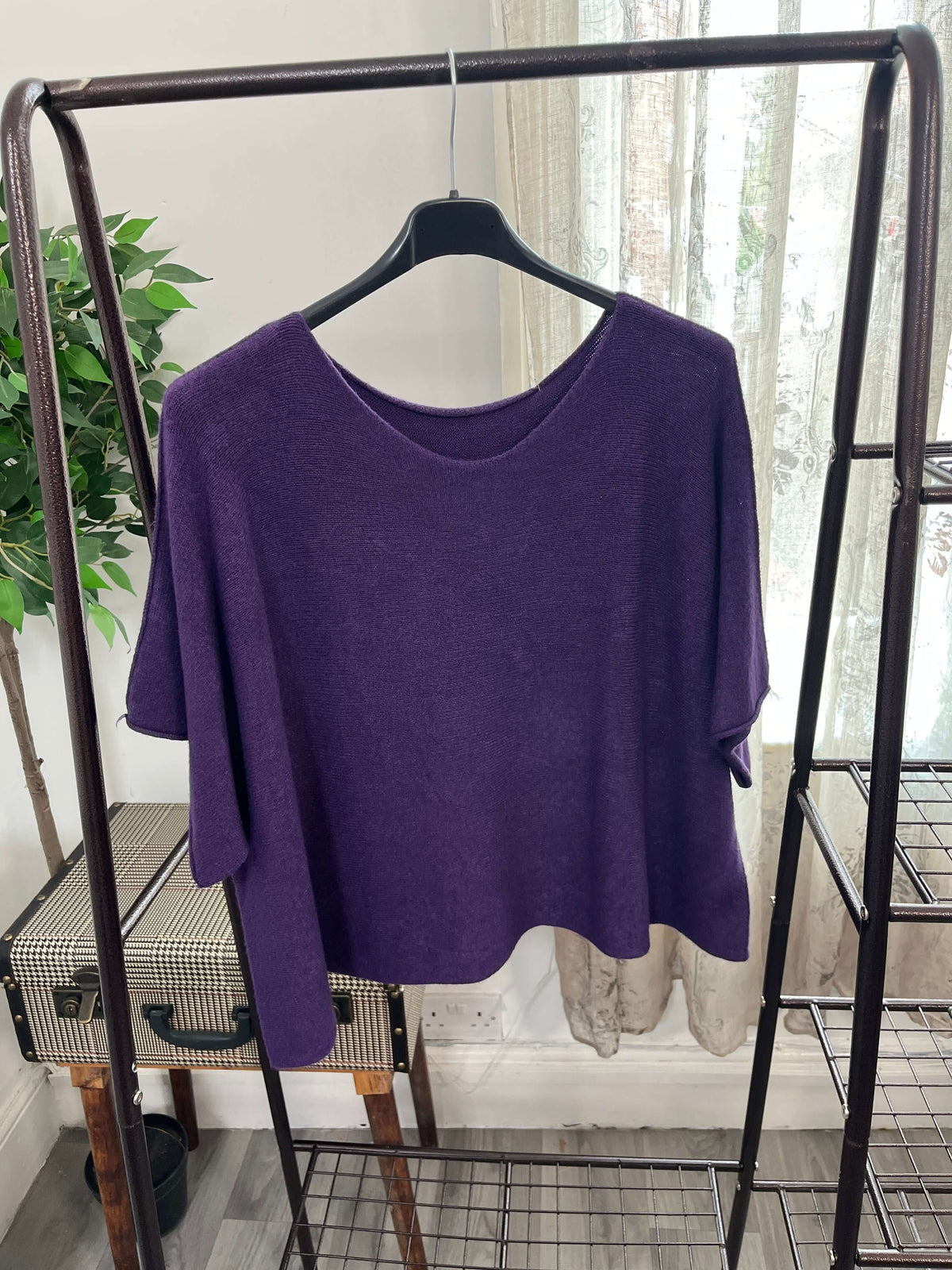 Torzi Boxy Swing Fine Knit Jumper