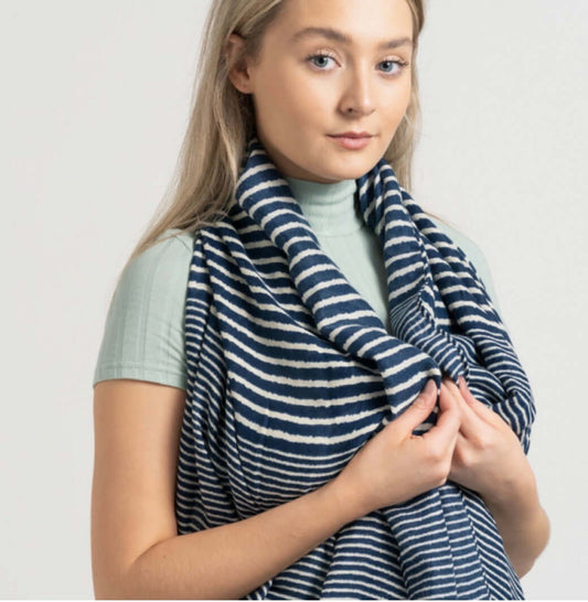 Cross Stripe Scarf