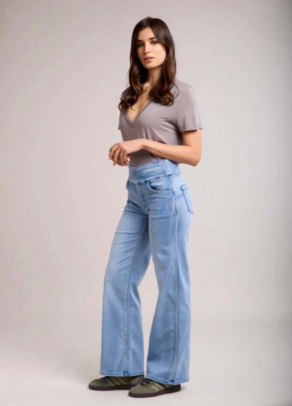 Tocada - Wide Leg Stretchy Jeans/Jegging