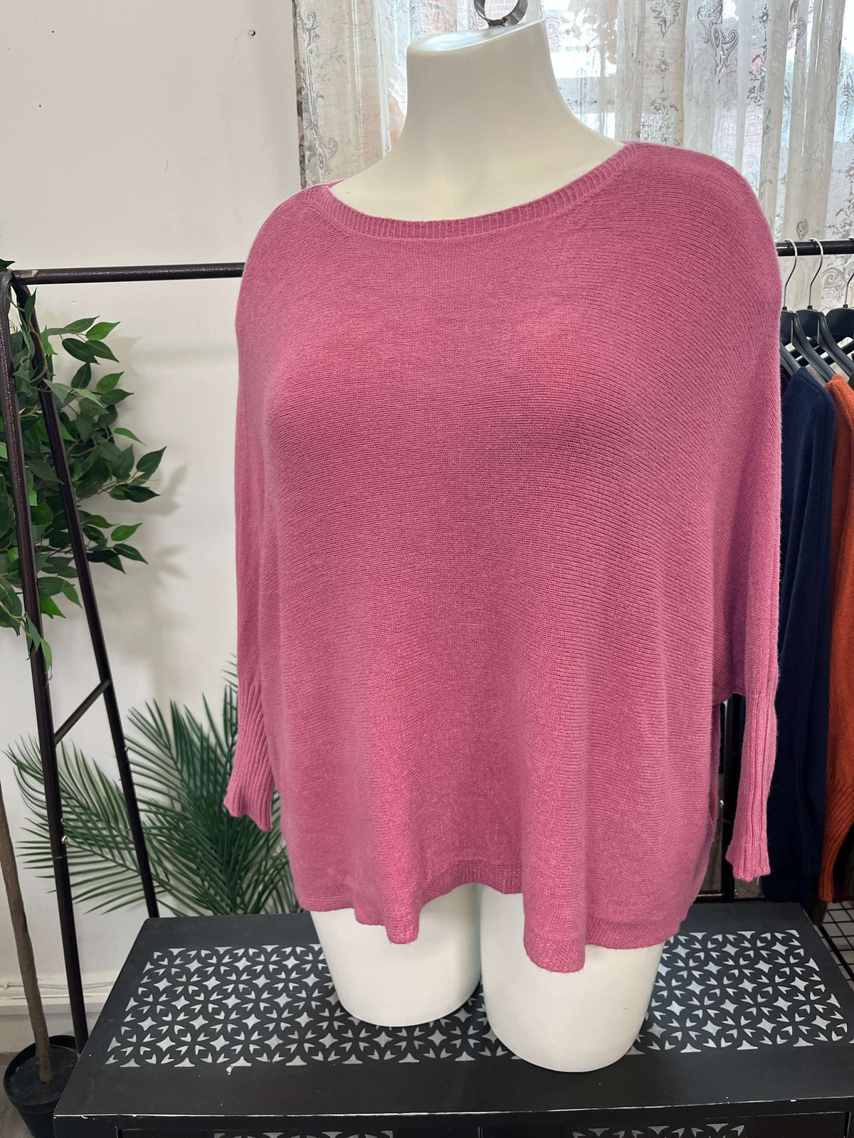 Bertie Boat Neck Batwing Jumper