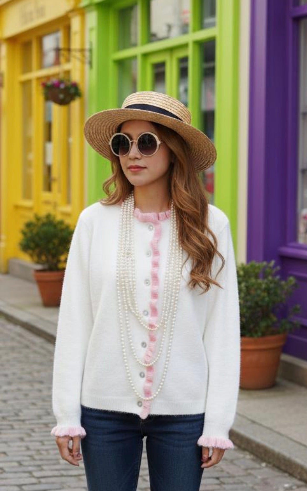 Doris Fluted Cardigan