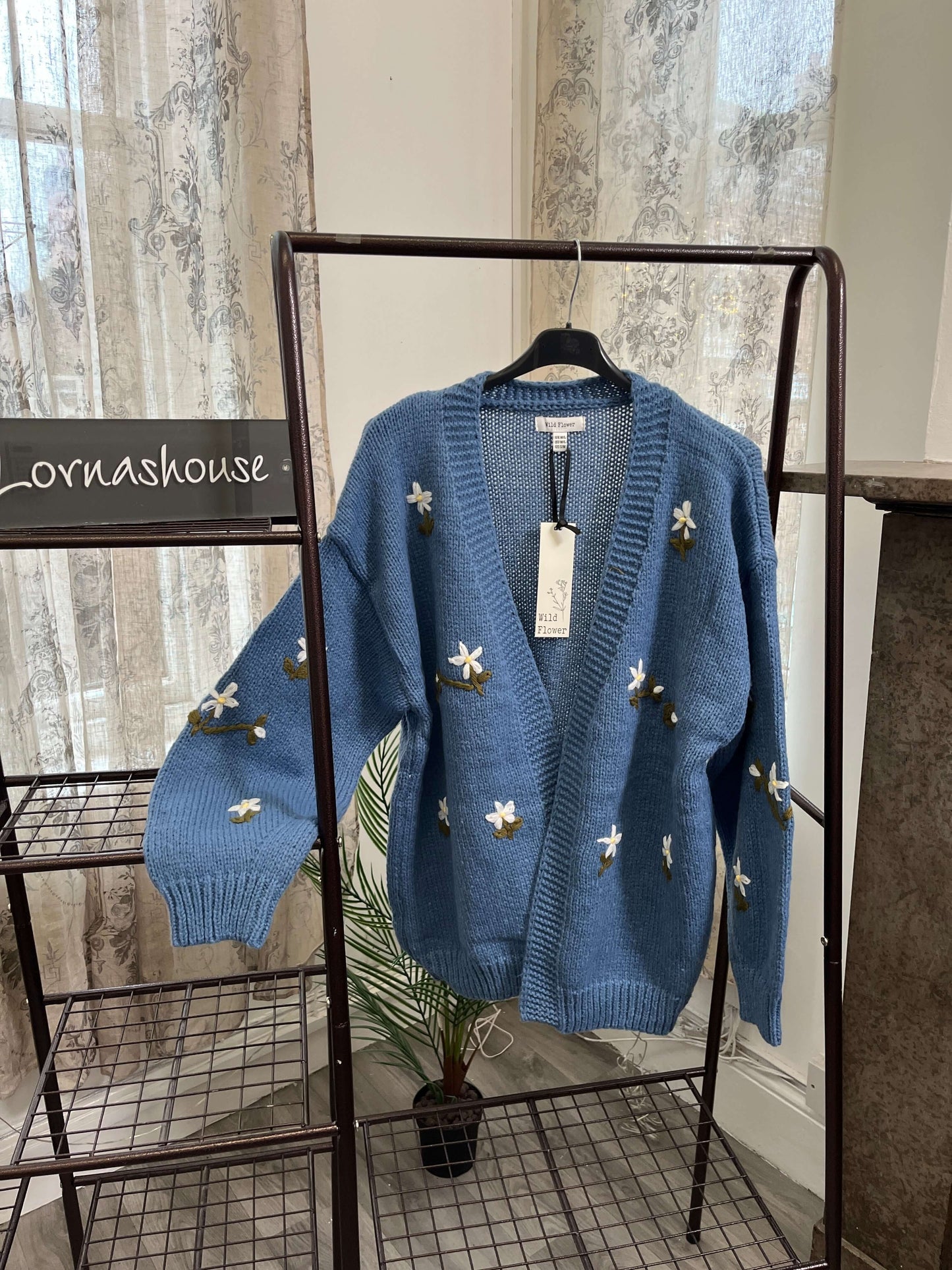 Wildflower Denim Cardigan