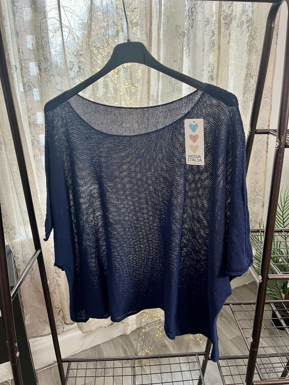 Torzi-Jane Boxy Swing Woven Knit Jumper
