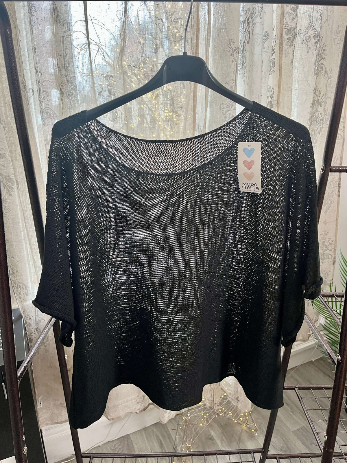 Torzi-Jane Boxy Swing Woven Knit Jumper