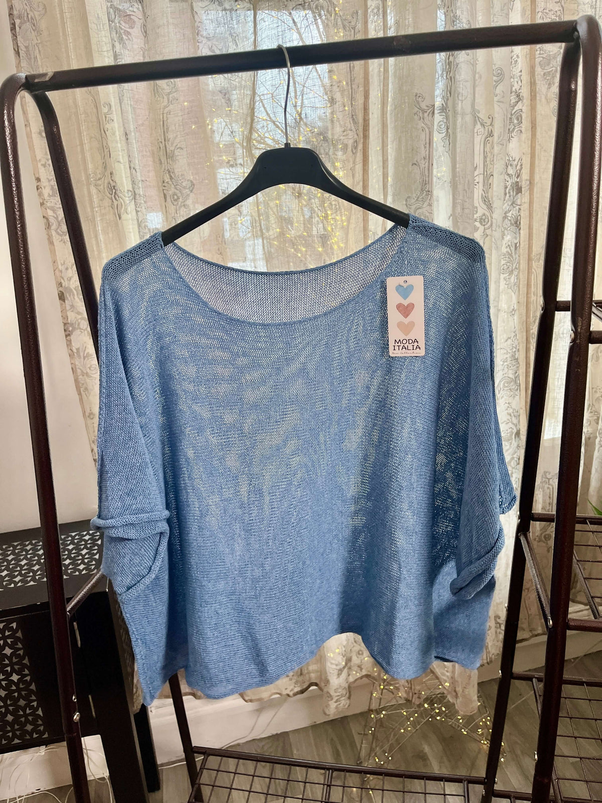 Torzi-Jane Boxy Swing Woven Knit Jumper