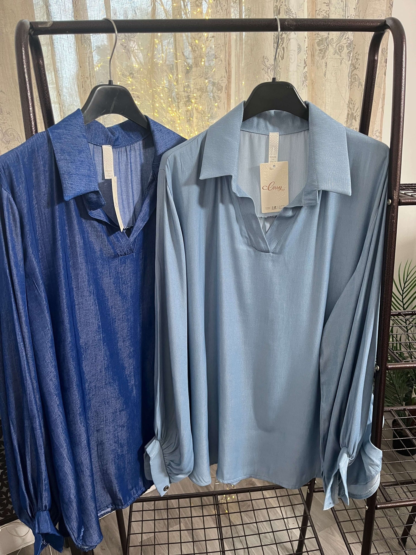 Chambray Shirt & Palazzo Trouser Set