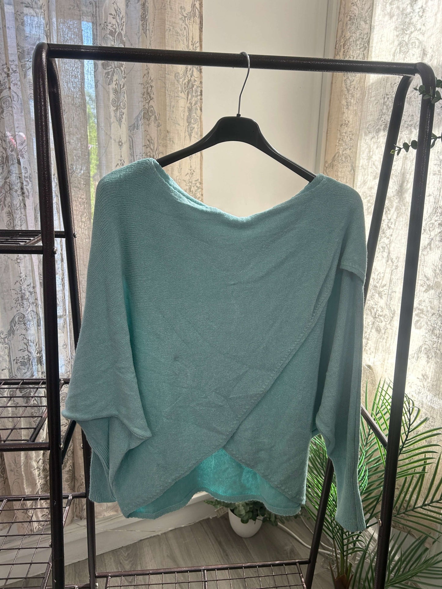 Super Soft Crossover Wrap Knit Jumper