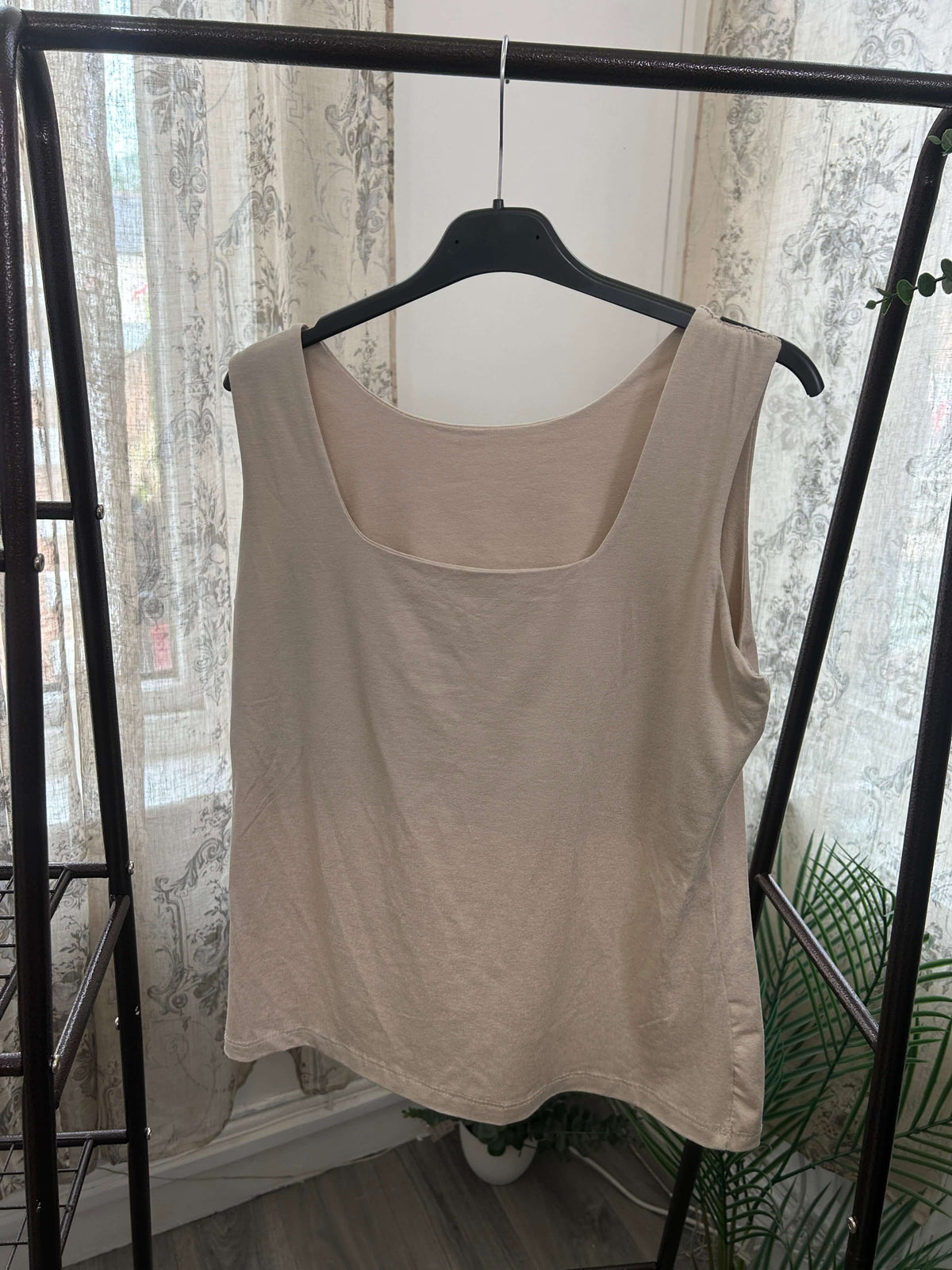 Square Neck Double Lined Vest Top