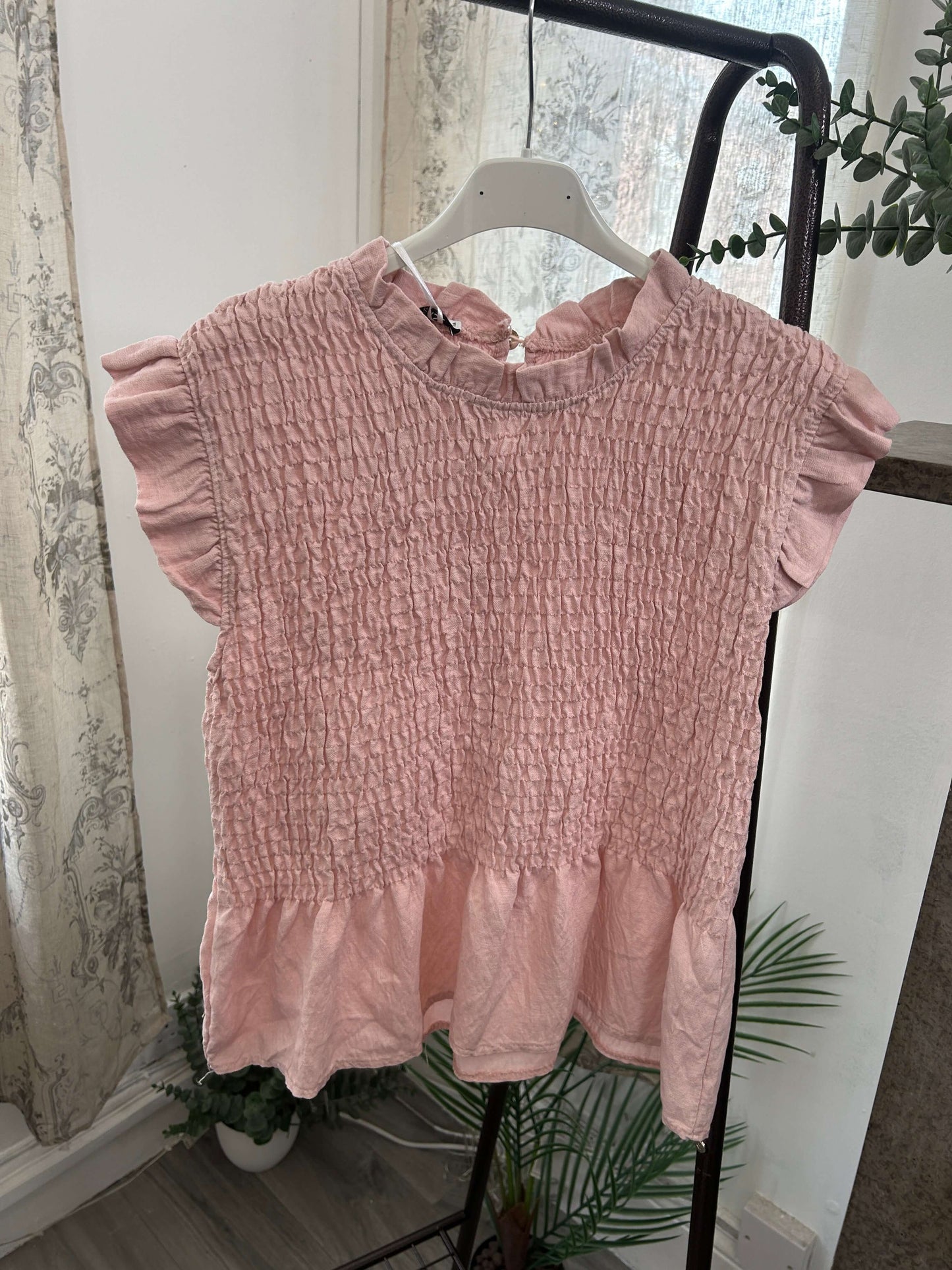Tatiana Shirred Frill Detail Tank Top