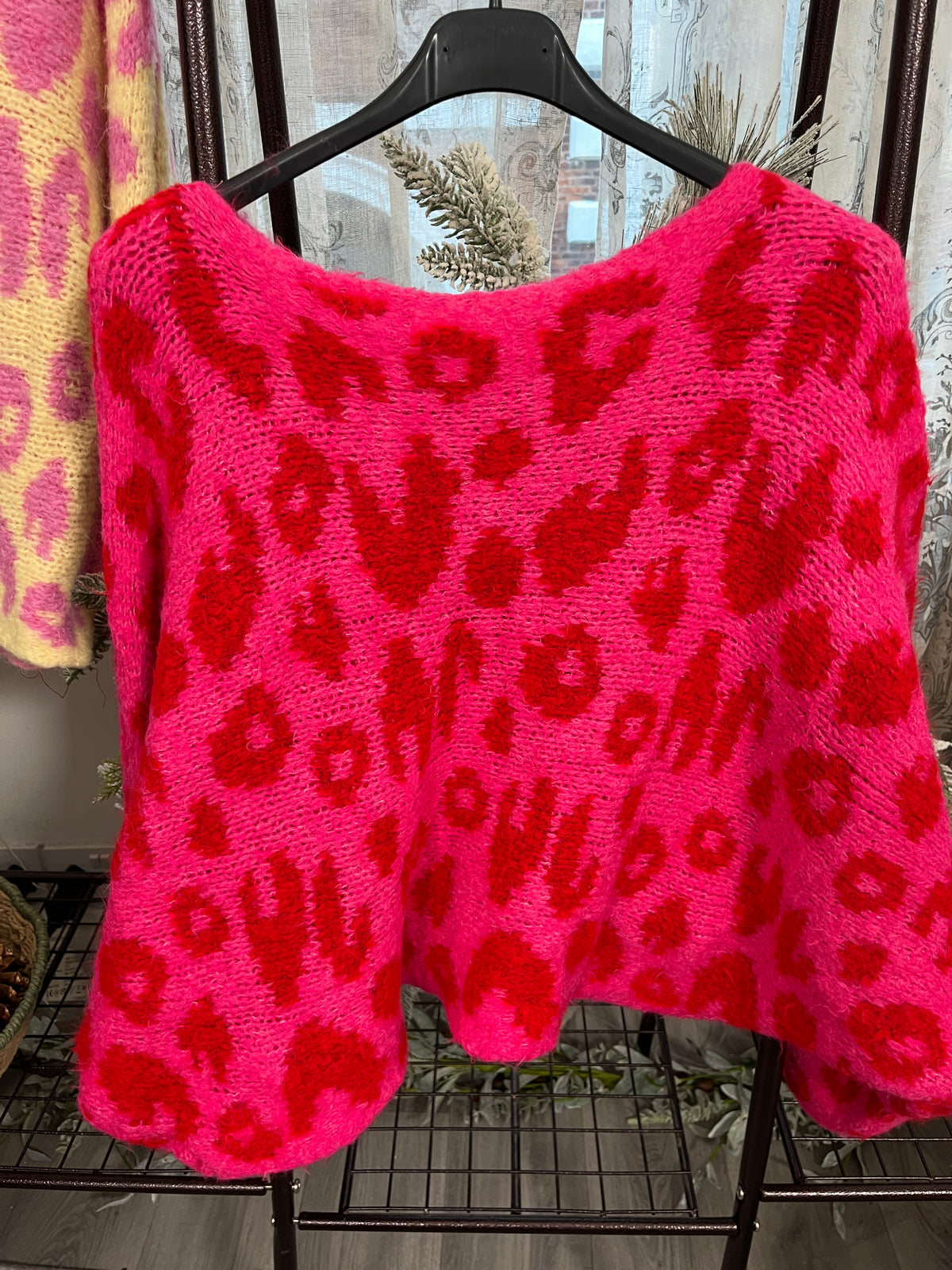 Roxy Leopard Batwing Soft Knit Jumper