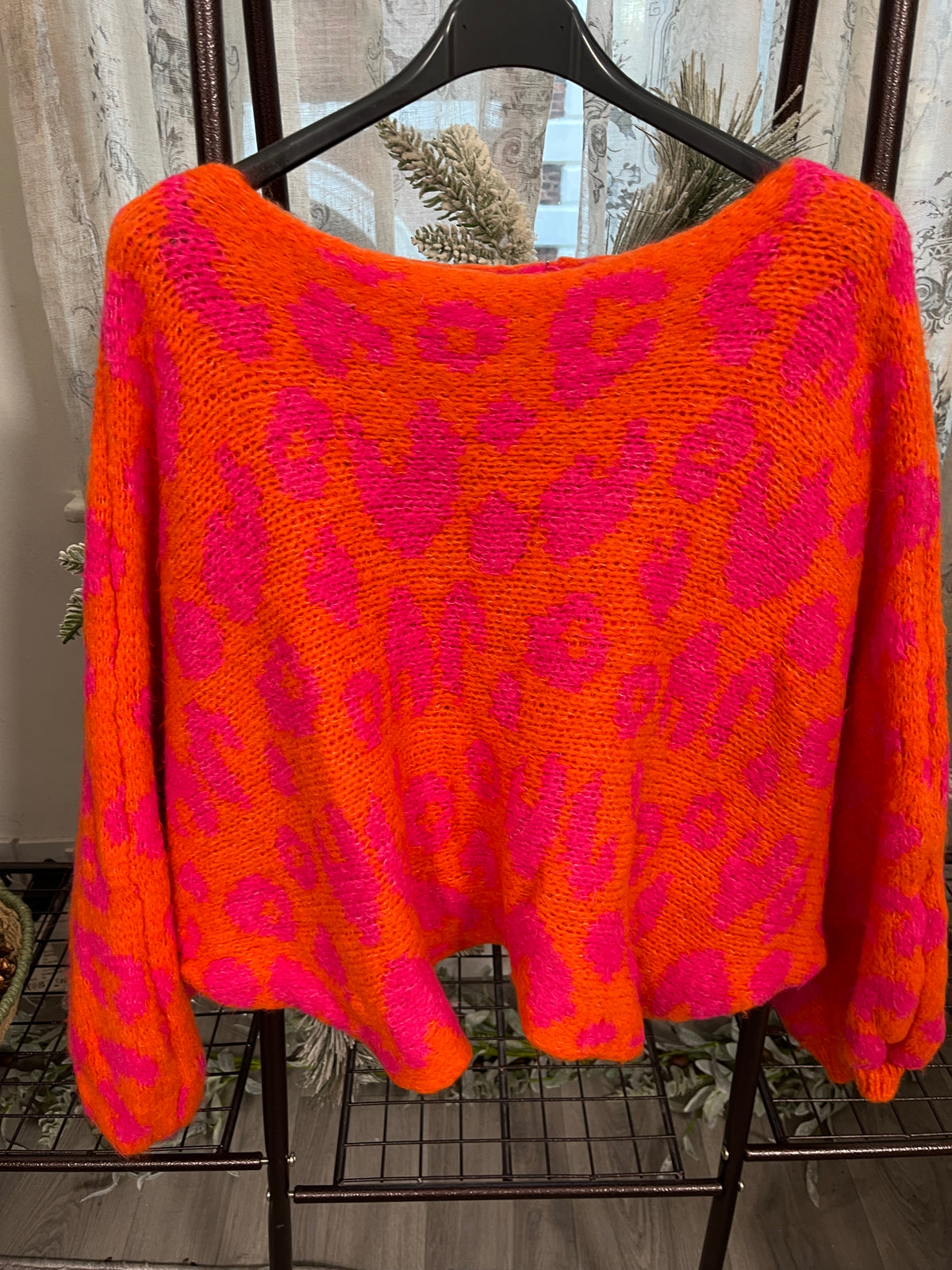 Roxy Leopard Batwing Soft Knit Jumper