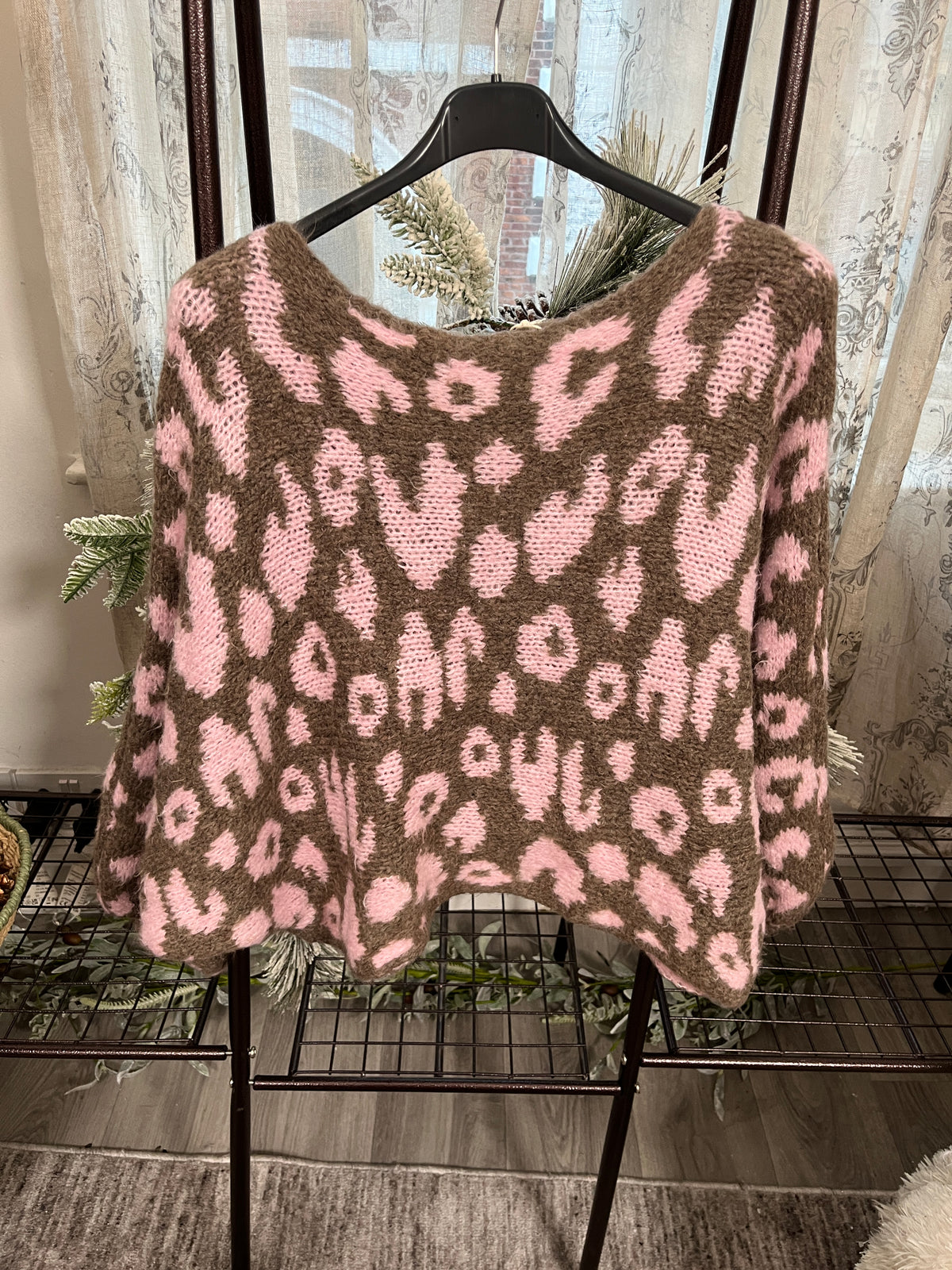 Roxy Leopard Batwing Soft Knit Jumper