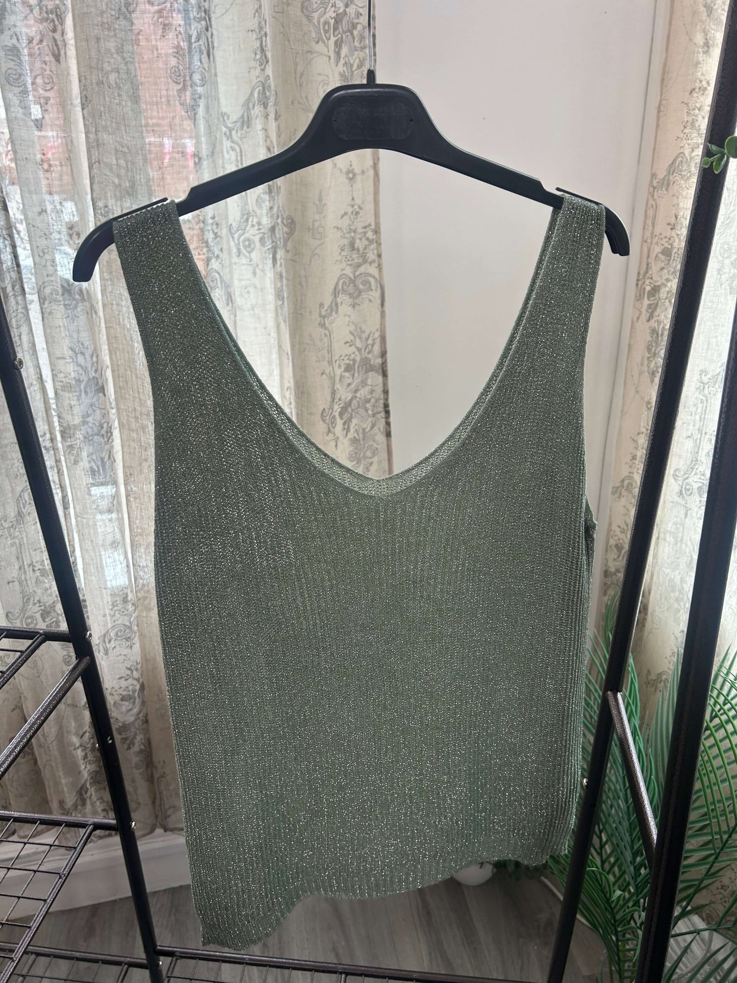 Sparkly Knitted Vest Top