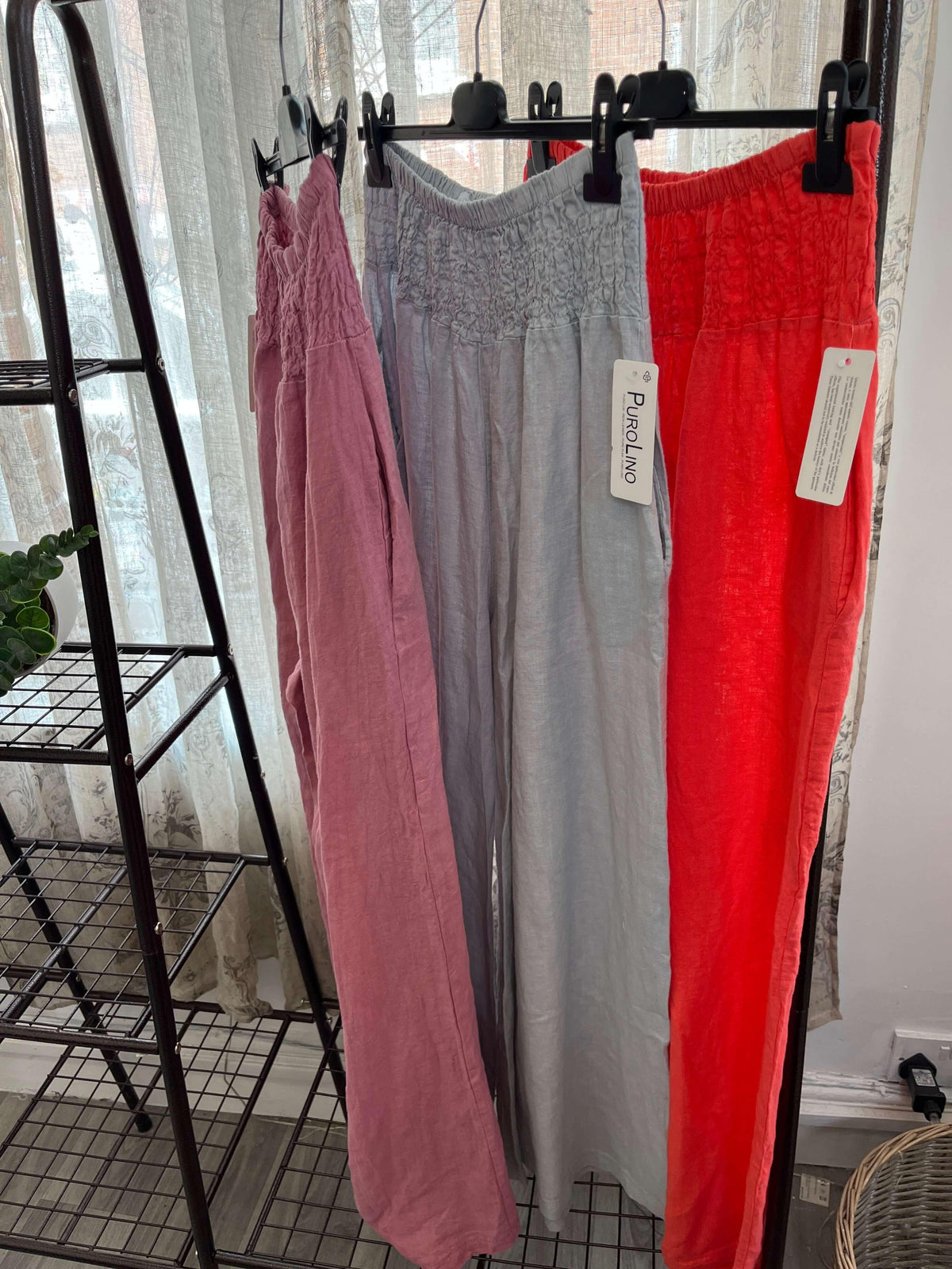 Ester Linen Wide Leg Palazzo Trouser