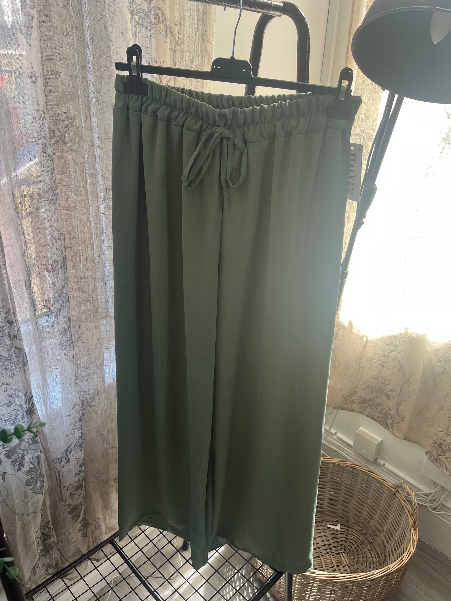 Elegant Wide Leg Palazzo Trousers