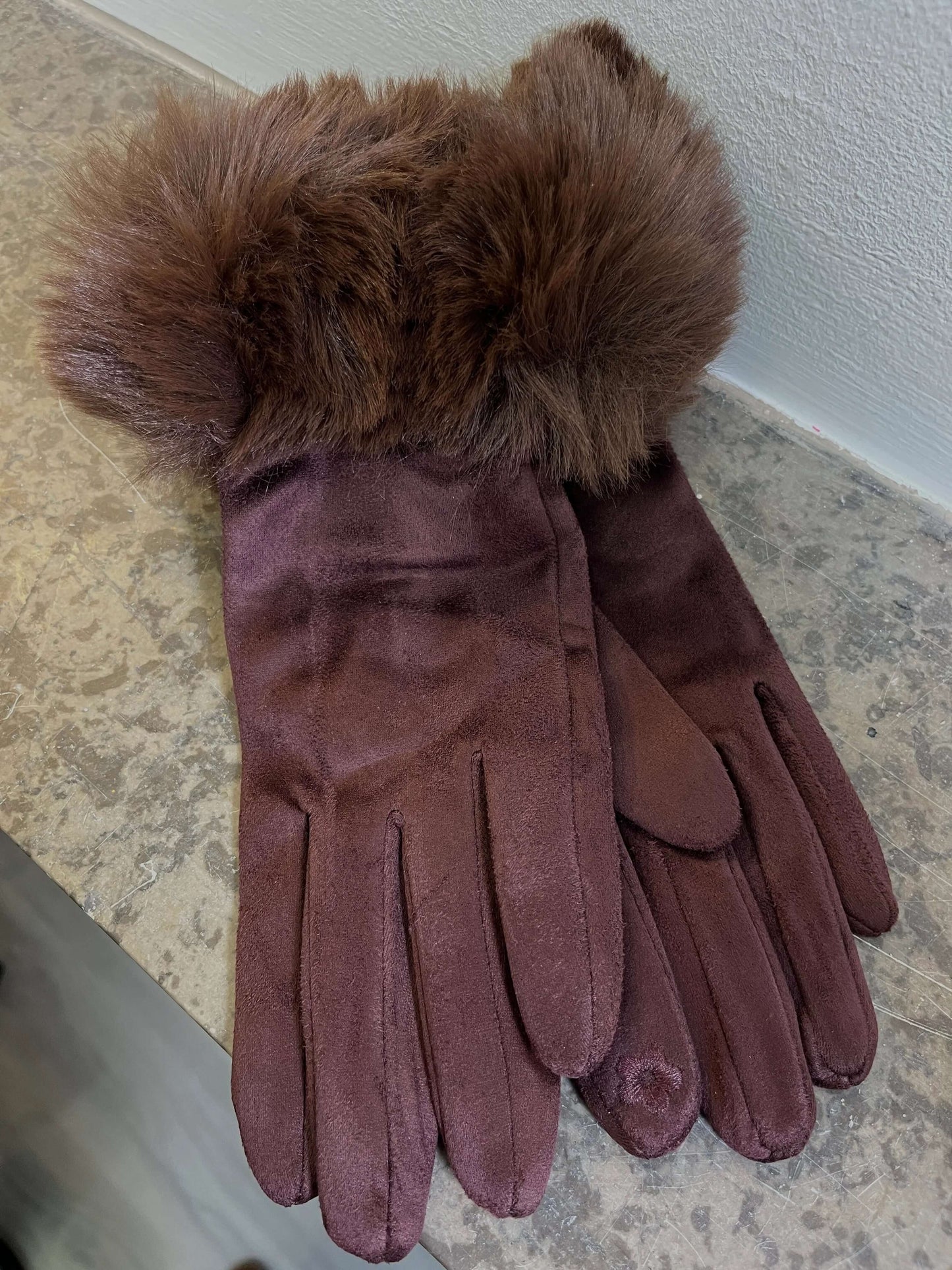 Faux Fur Gloves