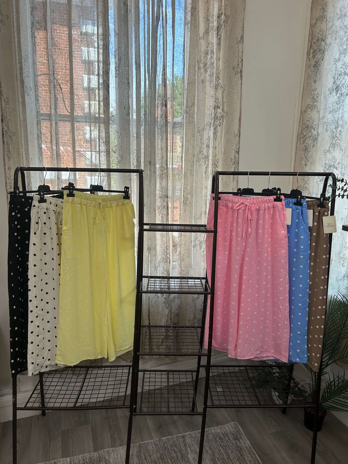 Polka Dot Elegant 3/4 Length Trouser