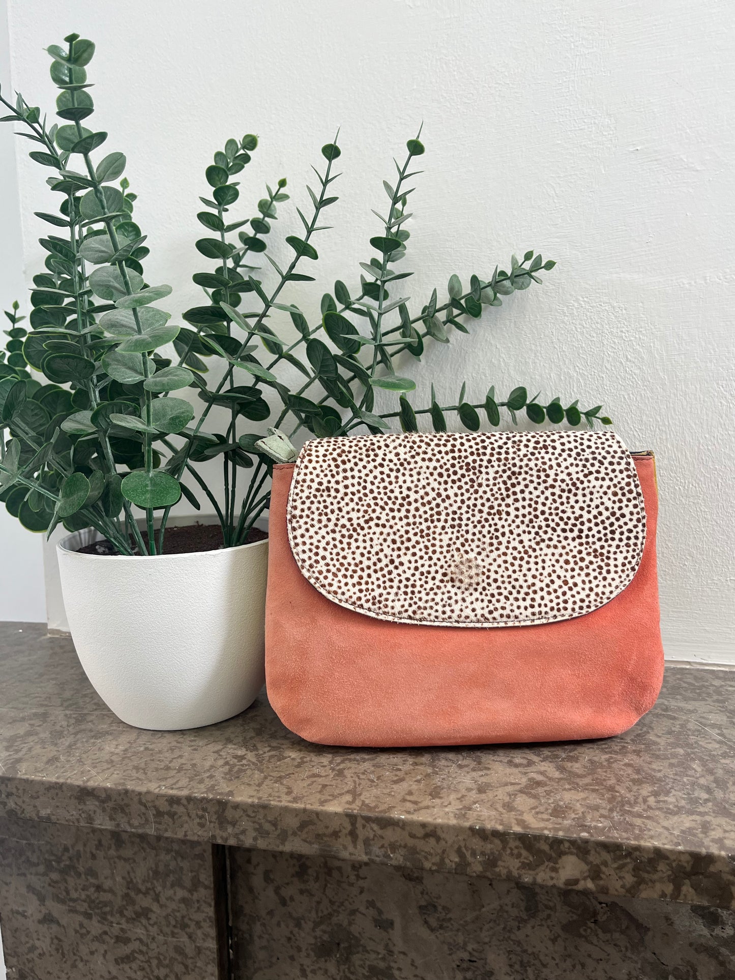 Imogen Apricot Polka Dot Soruka Bag