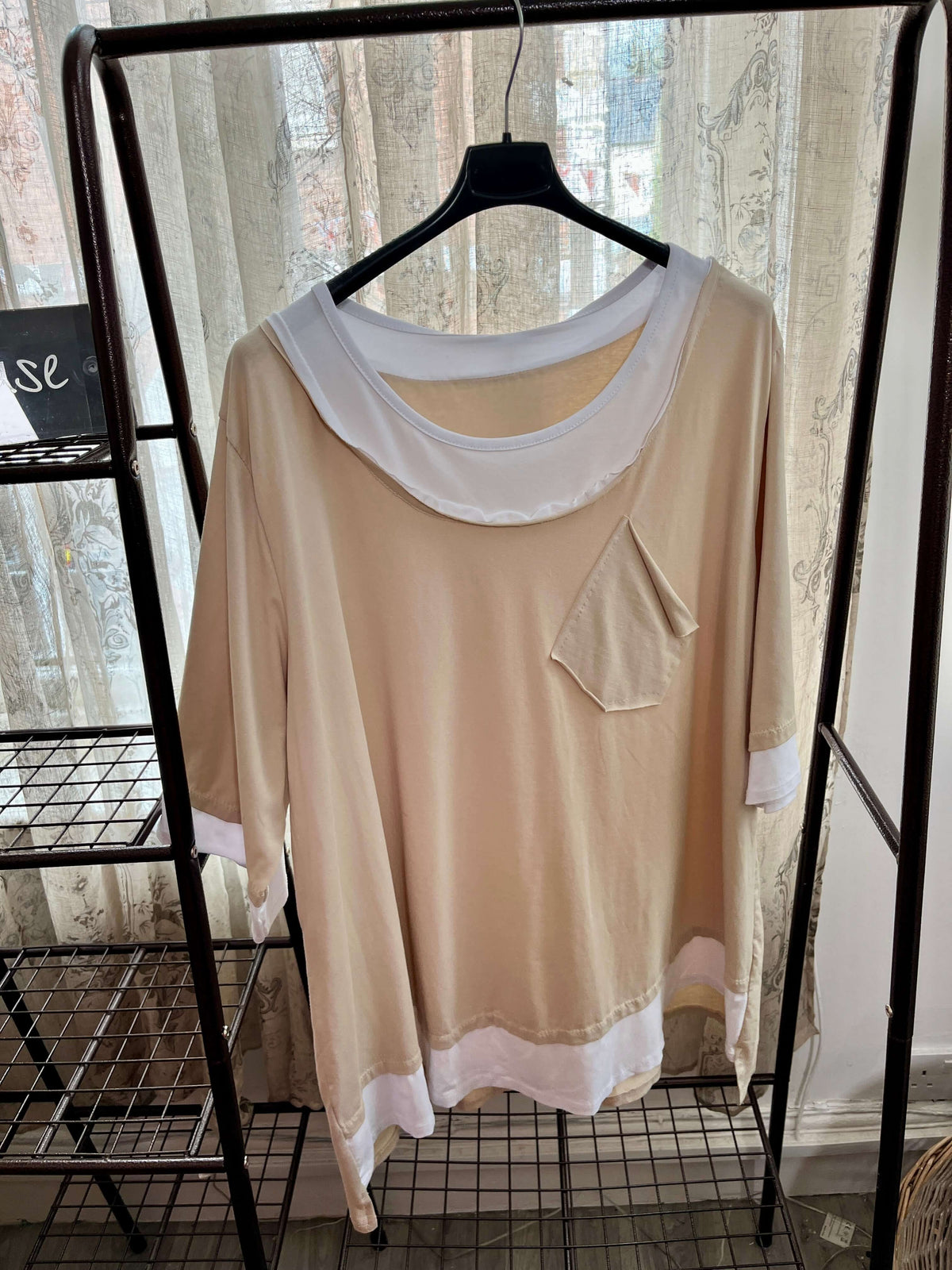 Ladies Layered Effect Cotton Top
