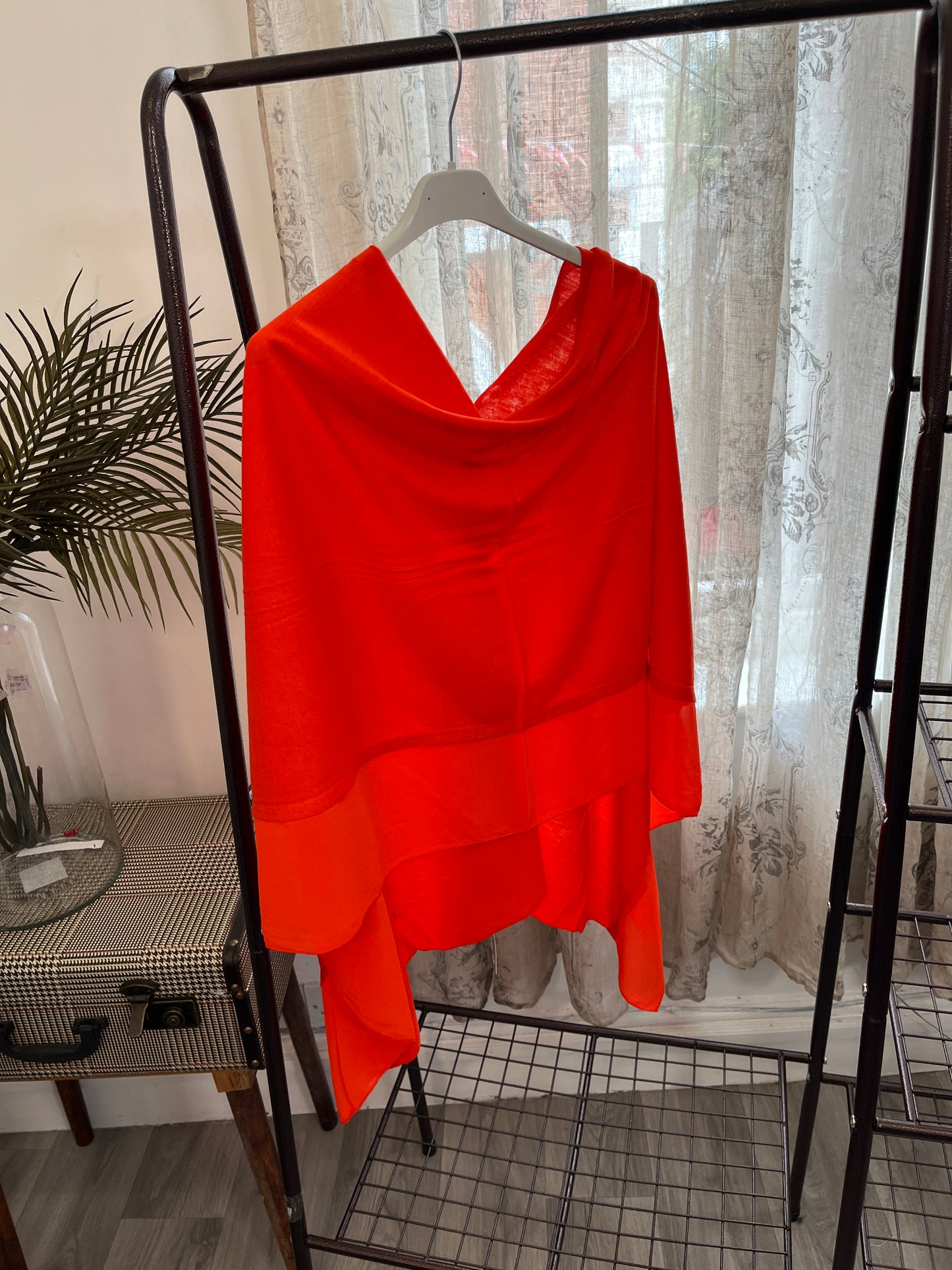 Chiffon Edged 3 in 1 Ladies Poncho