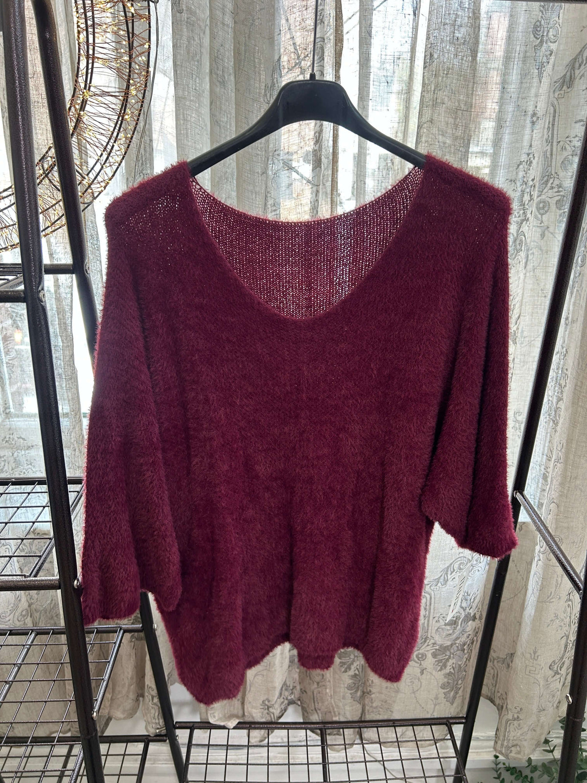 Fluffy Super Soft Batwing Jumper