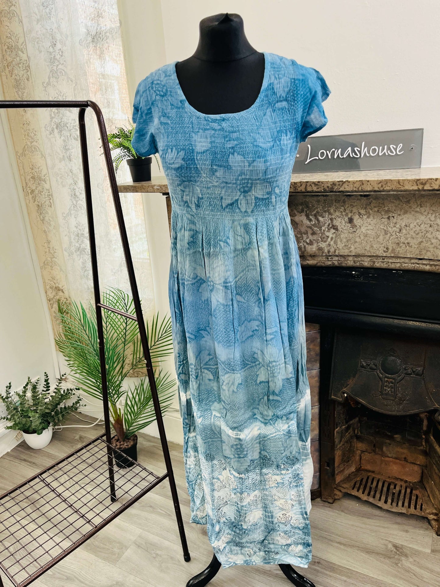 Cap Sleeve Crinkle Sundress