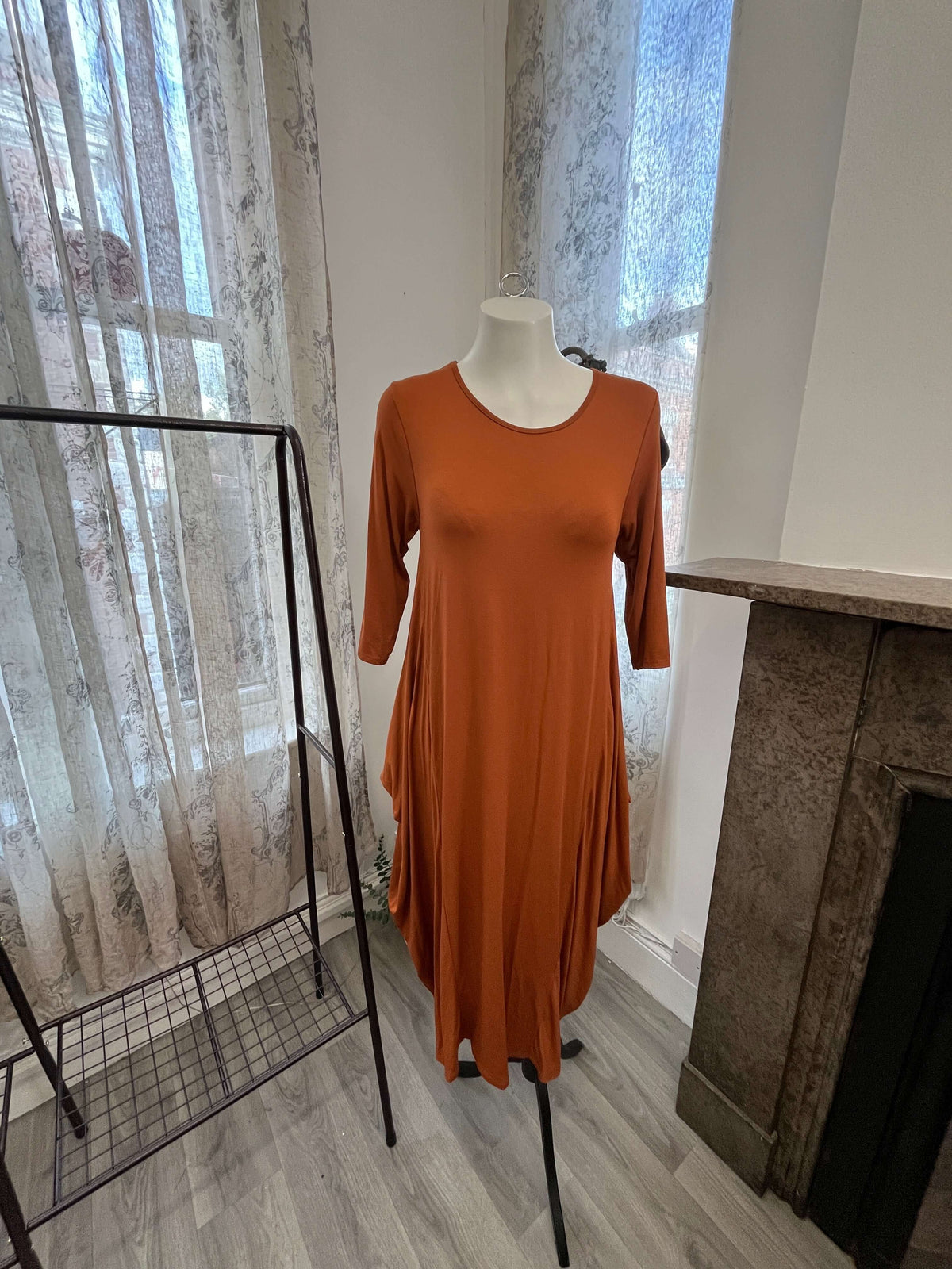 Izzy Round Neck Parachute Dress
