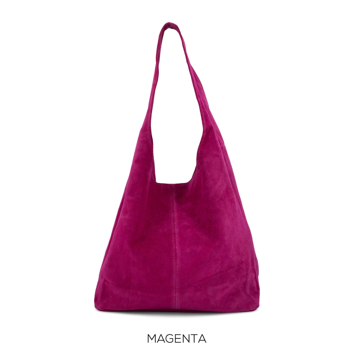Real Suede Slouchy Hobo Bag